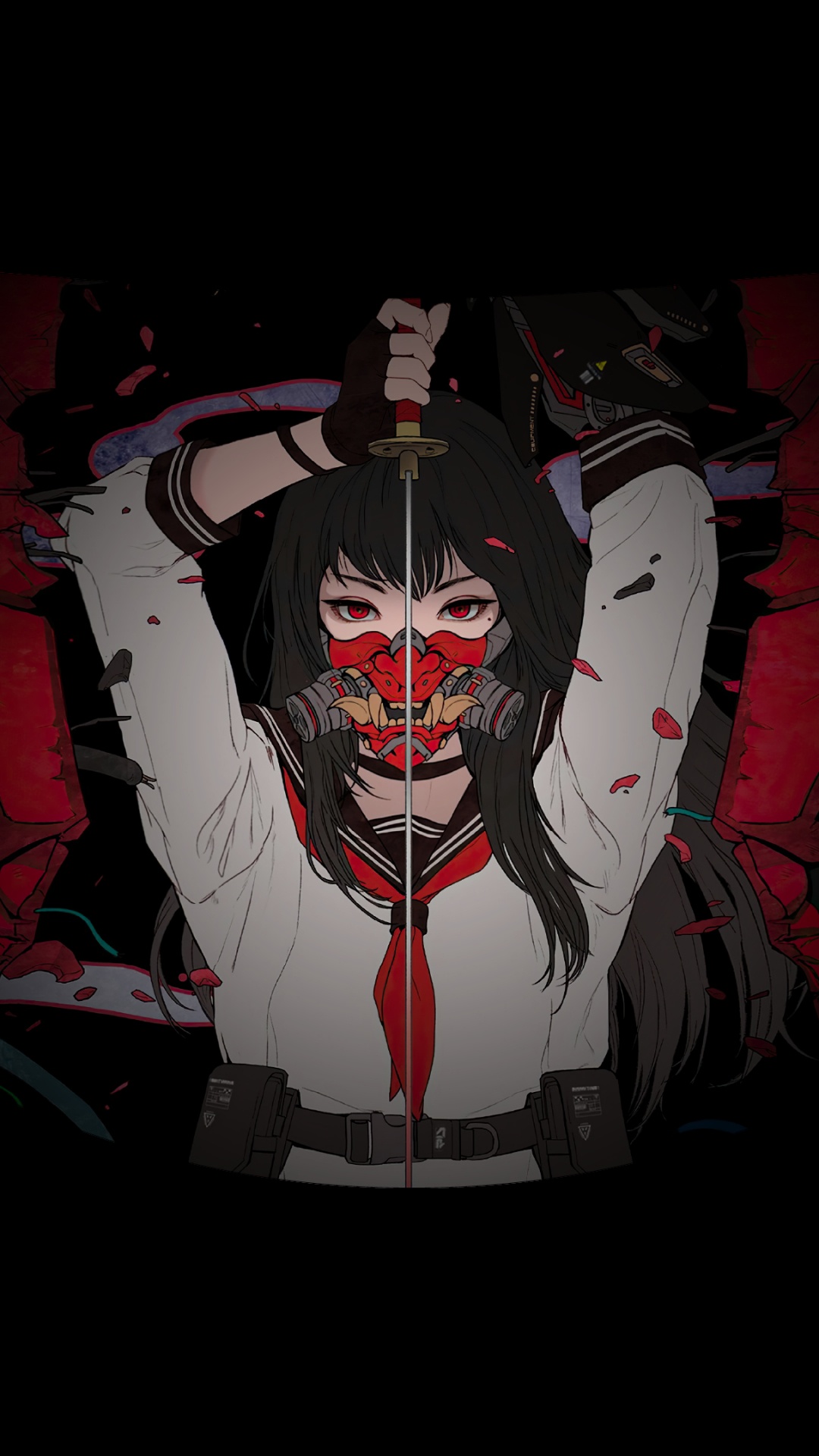 深红色的, 超自然的生物 壁纸 1080x1920 允许