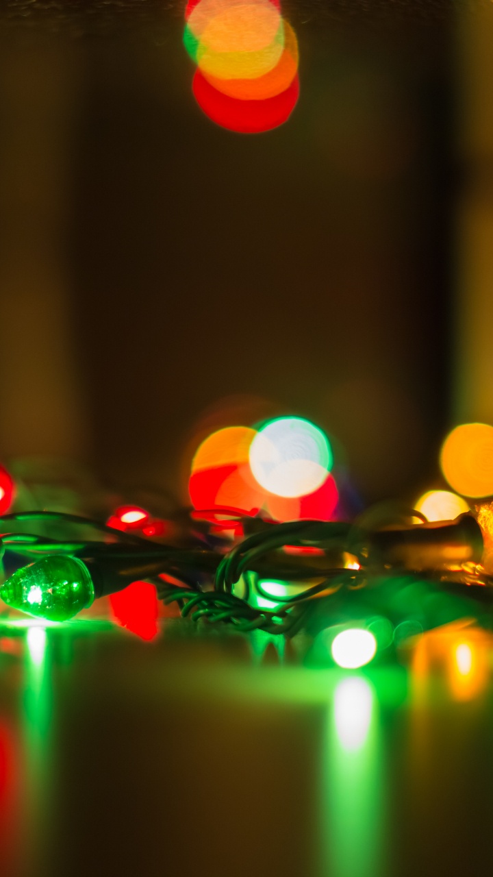 Christmas Lights, Garland, Christmas Day, Light, Lighting. Wallpaper in 720x1280 Resolution