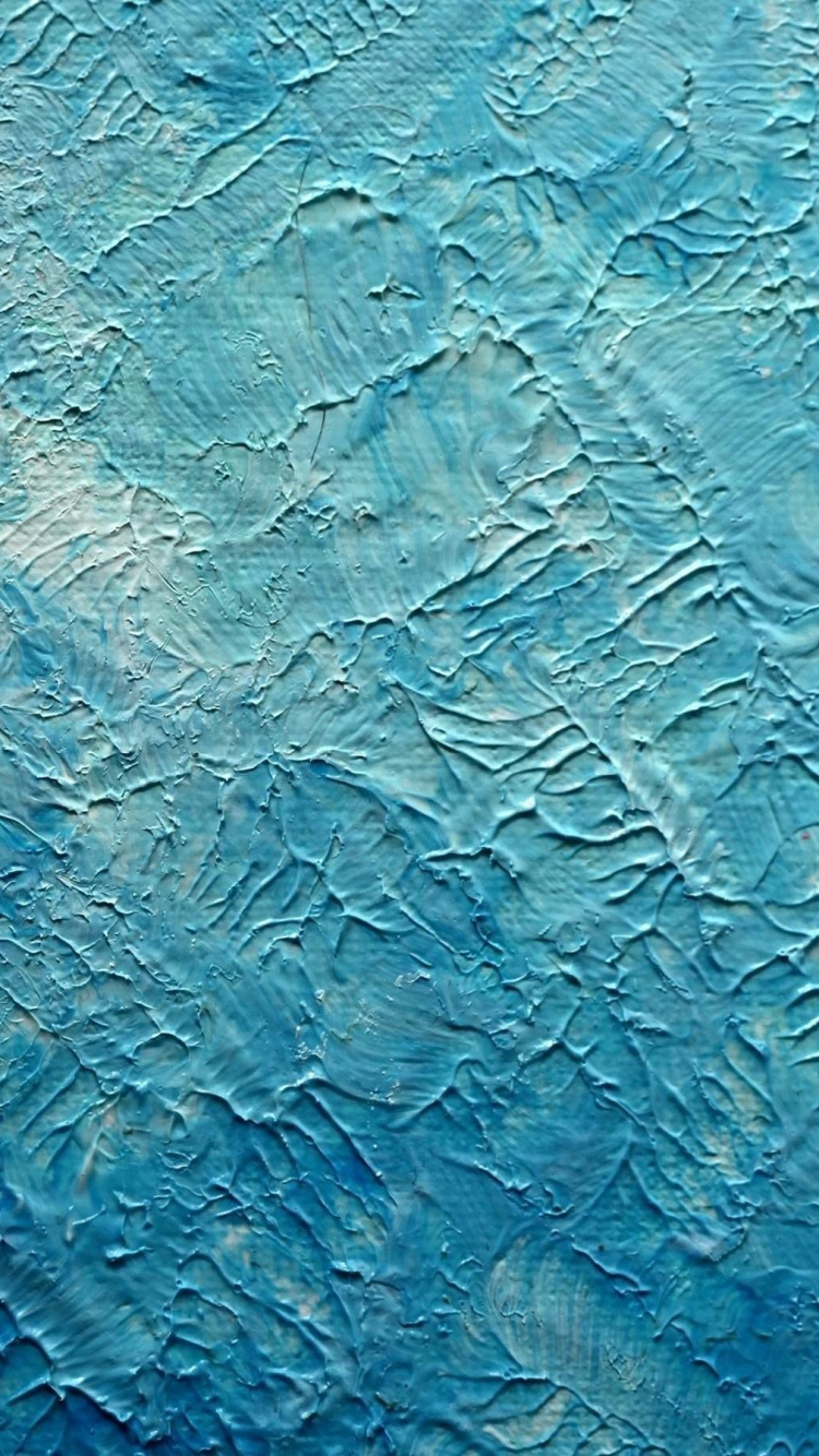 Pintura Abstracta Azul y Blanca. Wallpaper in 750x1334 Resolution