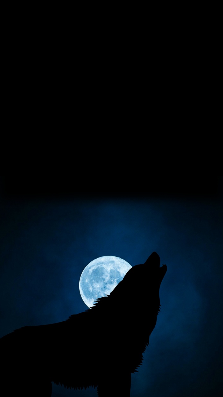 Luna, Ambiente, Azul, Negro, Azure. Wallpaper in 720x1280 Resolution