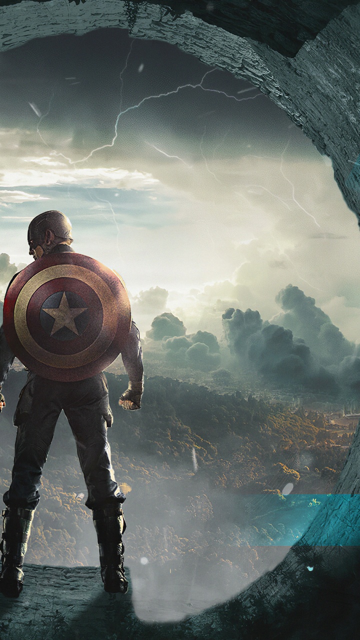 Mann in Schwarzer Hose Und Braunem Rucksack Steht Auf Höhle. Wallpaper in 720x1280 Resolution