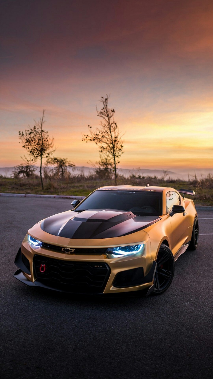 Chevrolet, Cars, Sports Car, 2016 Chevrolet Camaro, Chevrolet Corvette. Wallpaper in 720x1280 Resolution
