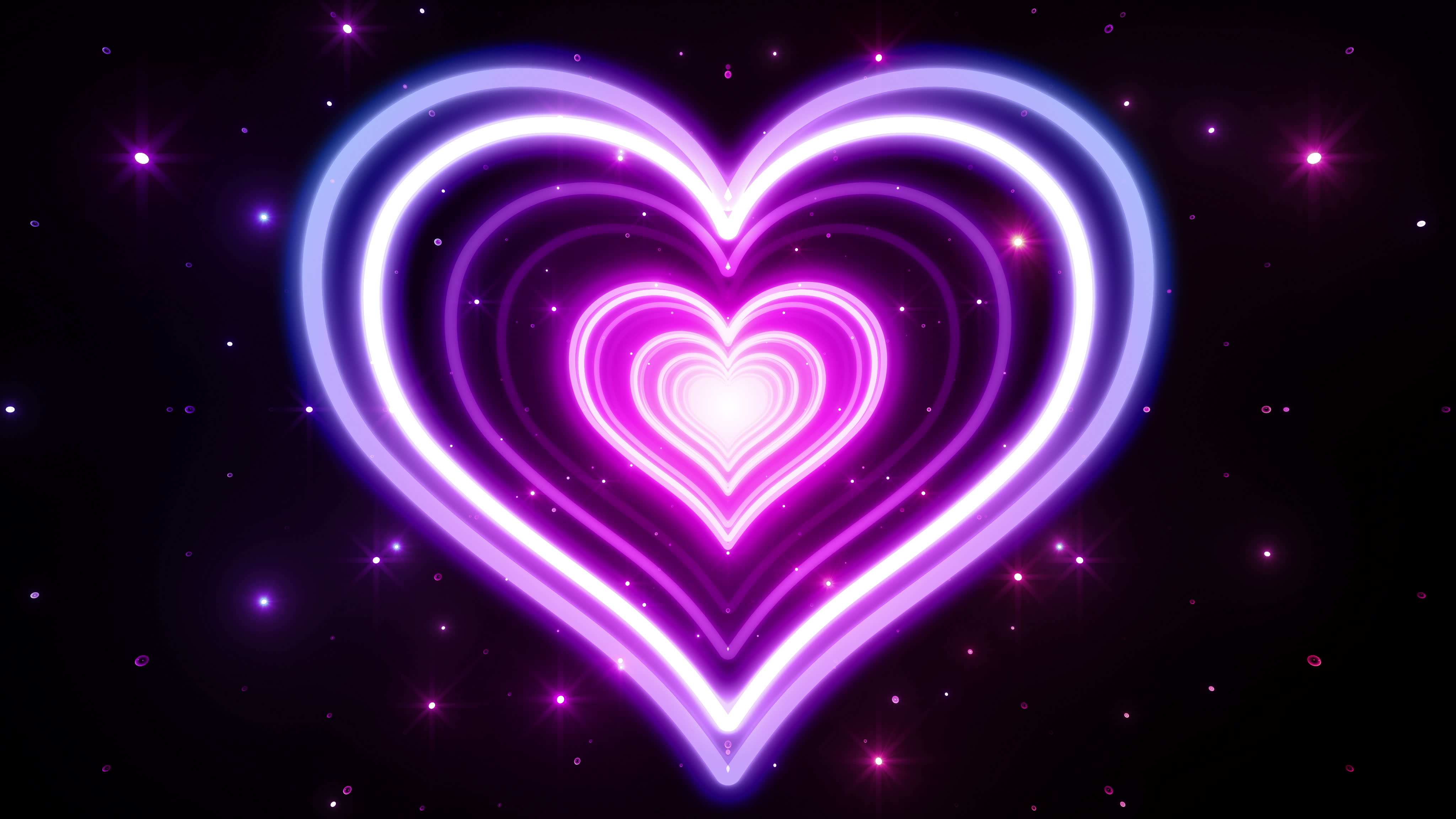 Premium Vector  Glowing purple heart banner  Purple heart Neon wallpaper  Neon light wallpaper