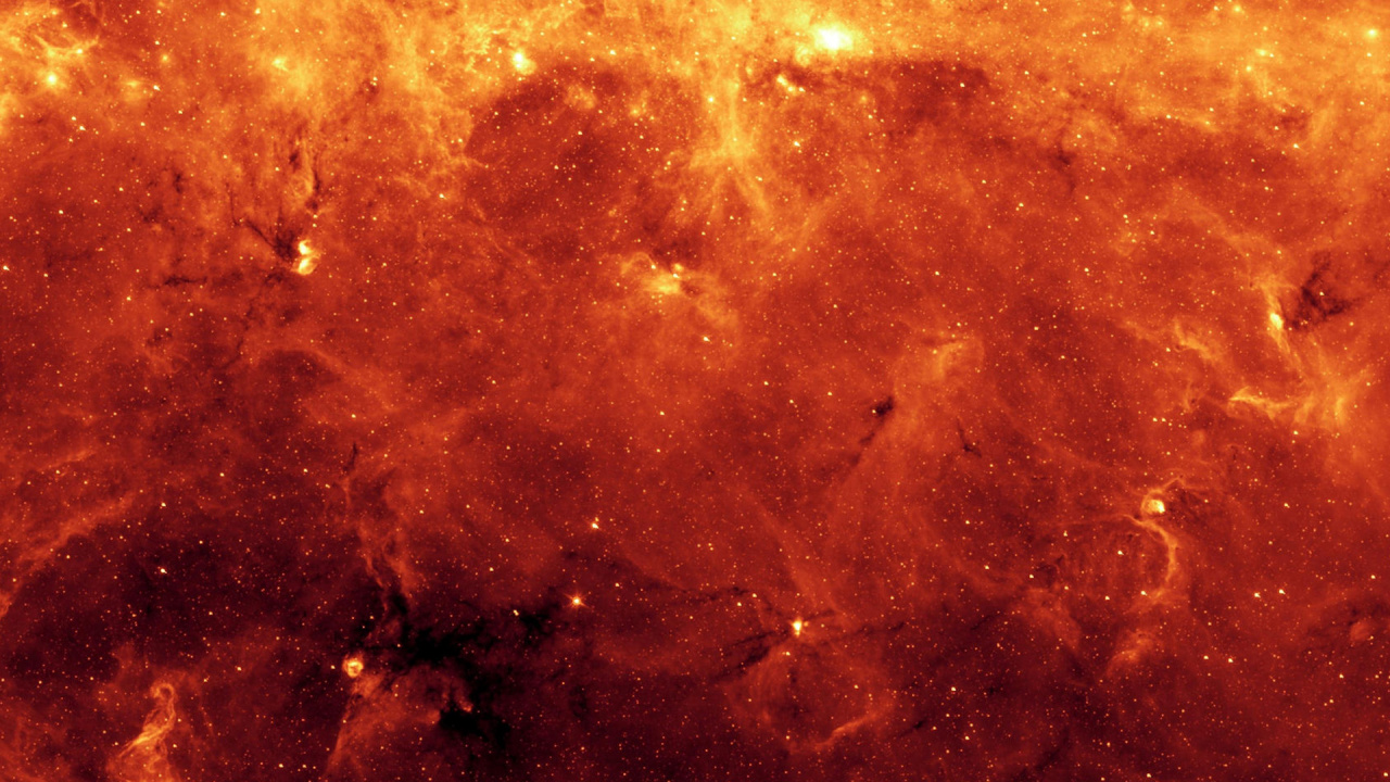 Peinture Abstraite Orange et Noire. Wallpaper in 1280x720 Resolution