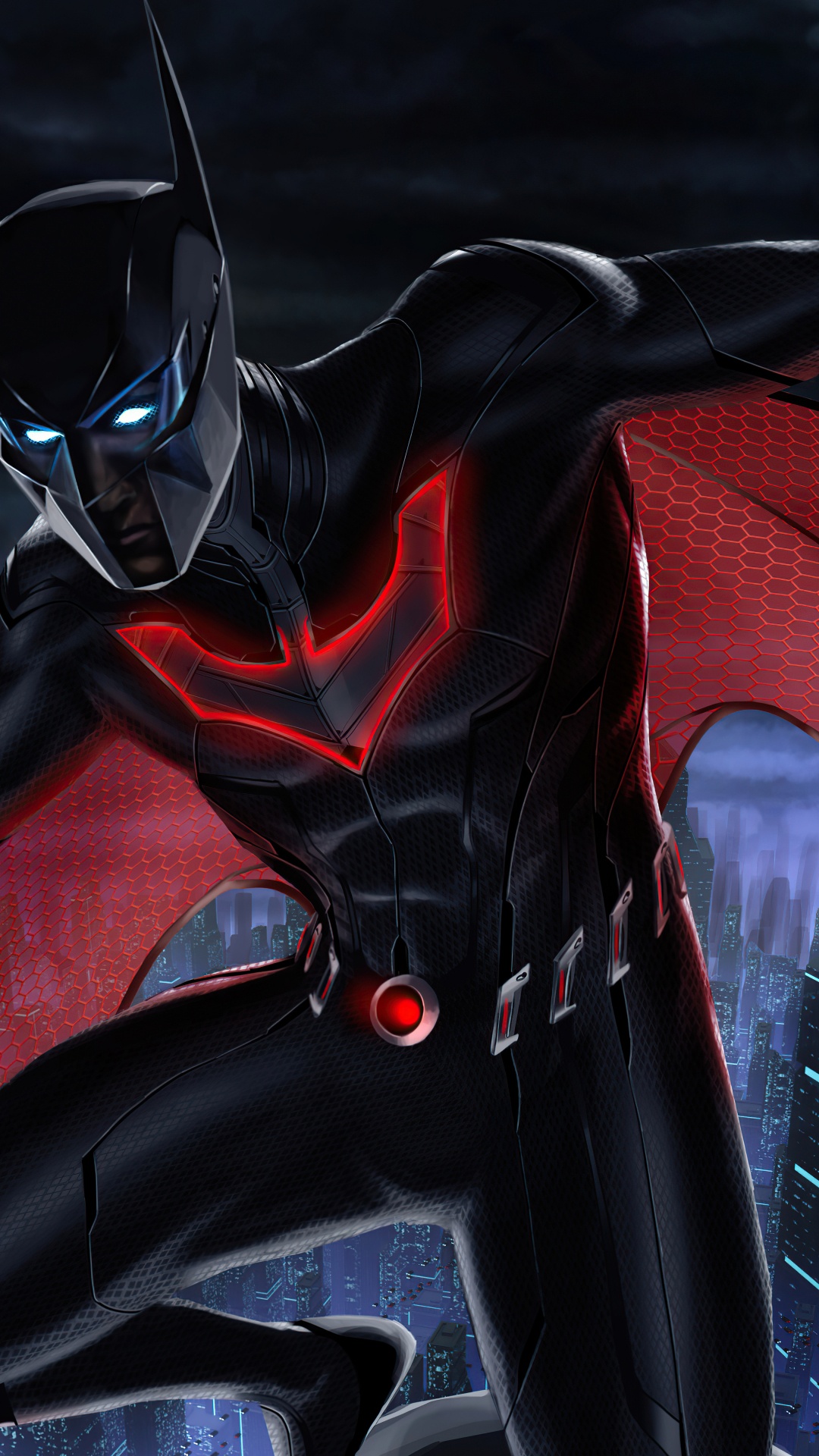 Batman, Batman Beyond Art, Terry McGinnis, Art, Superhero. Wallpaper in 1080x1920 Resolution