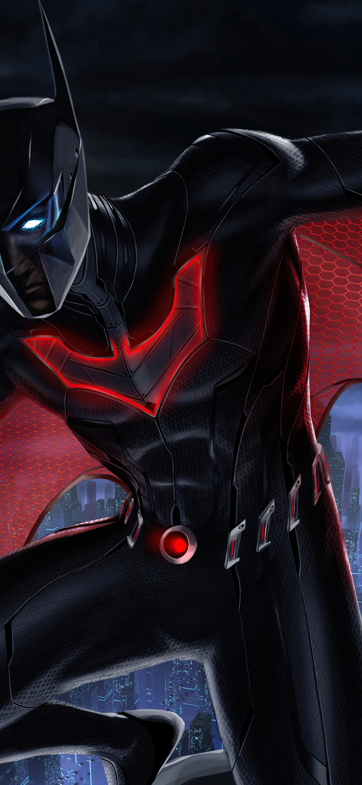 Batman, Batman Beyond Art, Terry McGinnis, Art, Superhero. Wallpaper in 1242x2688 Resolution