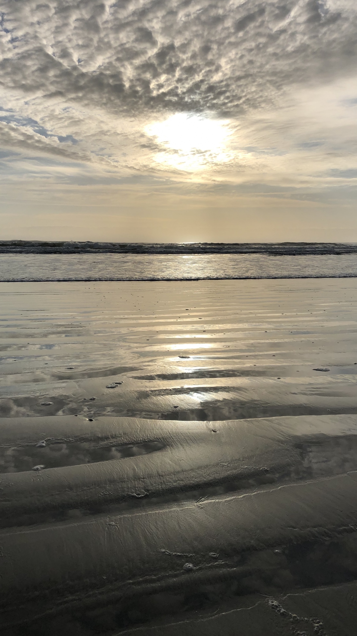 Horizon, Mudflat, Water, Fluid, Liquid. Wallpaper in 1440x2560 Resolution