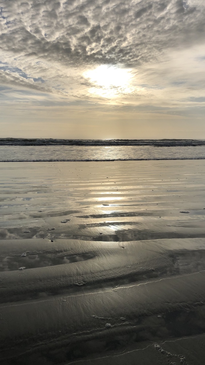 Horizon, Mudflat, Water, Fluid, Liquid. Wallpaper in 720x1280 Resolution