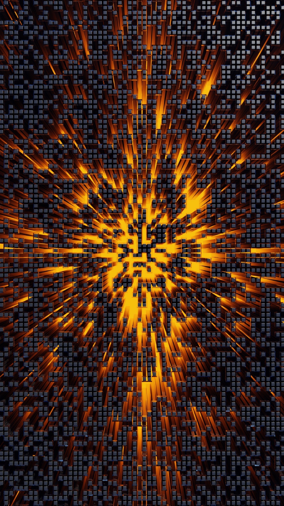 Orange-weißes Feuerwerk. Wallpaper in 1080x1920 Resolution