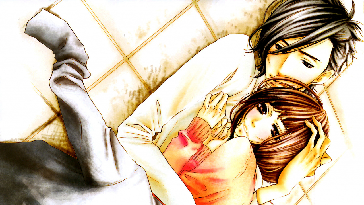 Mujer en Camisa de Manga Larga Blanca Acostada Sobre Baldosas de Cerámica Blanca. Wallpaper in 1280x720 Resolution