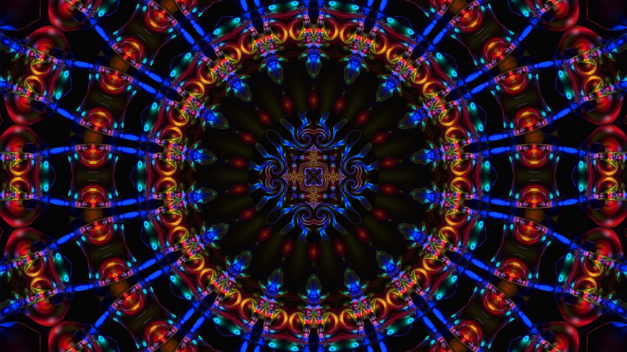 Luces Redondas Azules y Amarillas. Wallpaper in 1280x720 Resolution