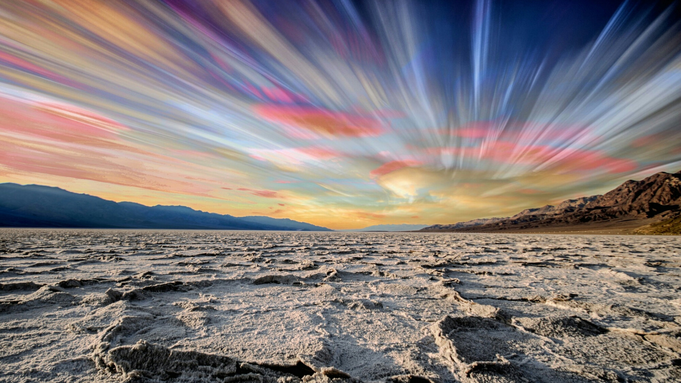 Gray Rocky Shore Under Blue Sky During Daytime. Wallpaper in 1366x768 Resolution