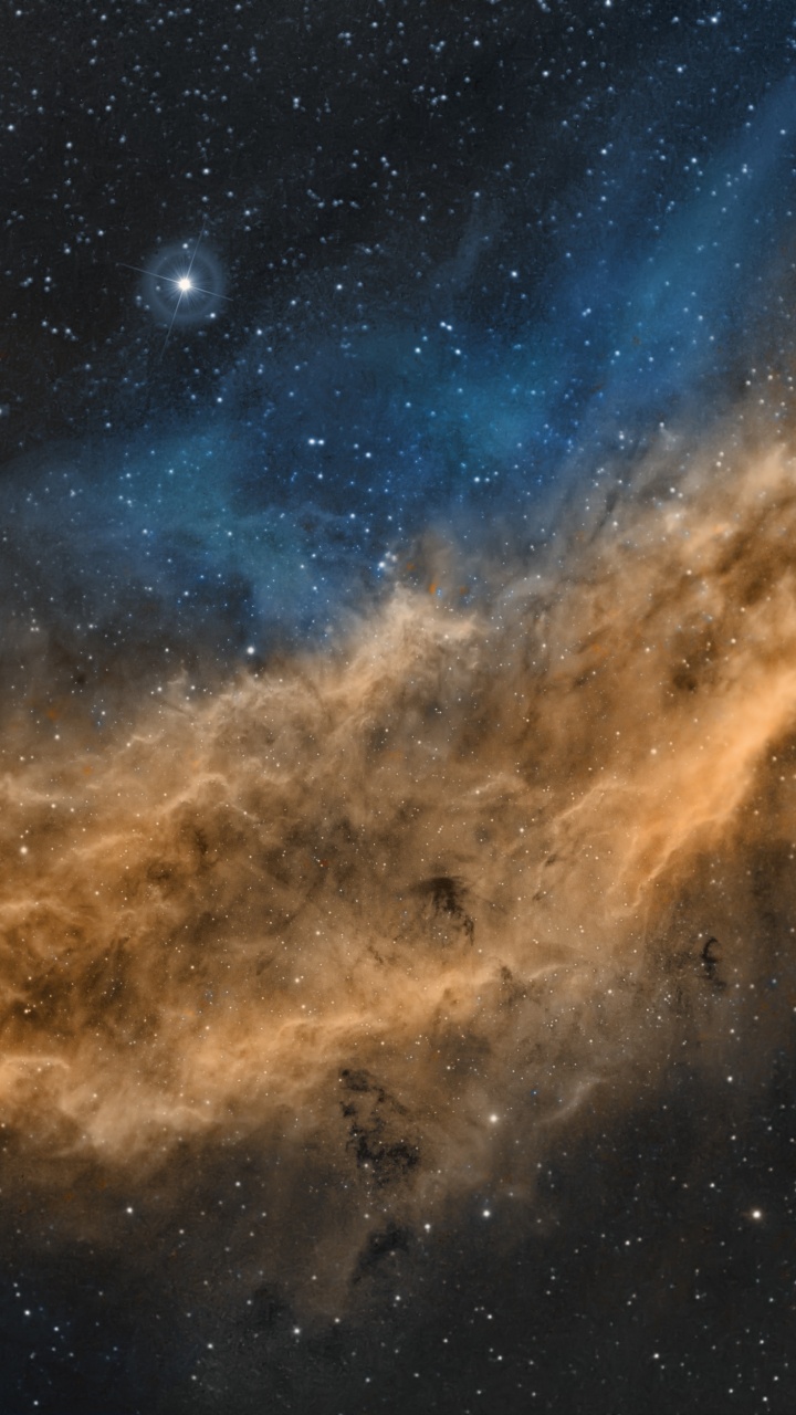 Blue and White Starry Night Sky. Wallpaper in 720x1280 Resolution