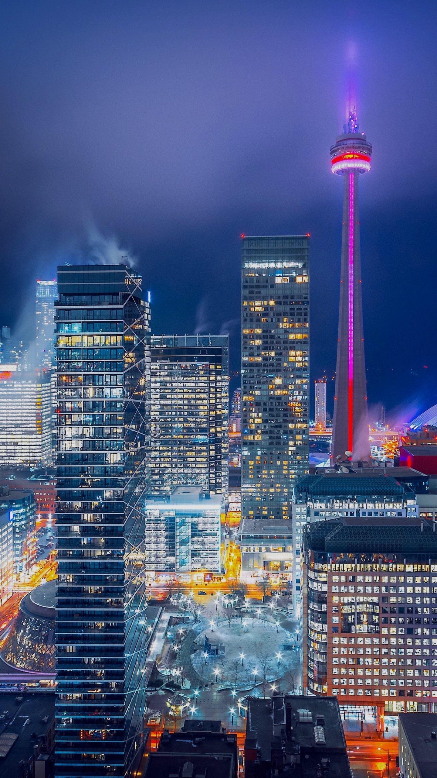 Toronto, Smartphone, Ios, Edificio, Torre. Wallpaper in 1440x2560 Resolution