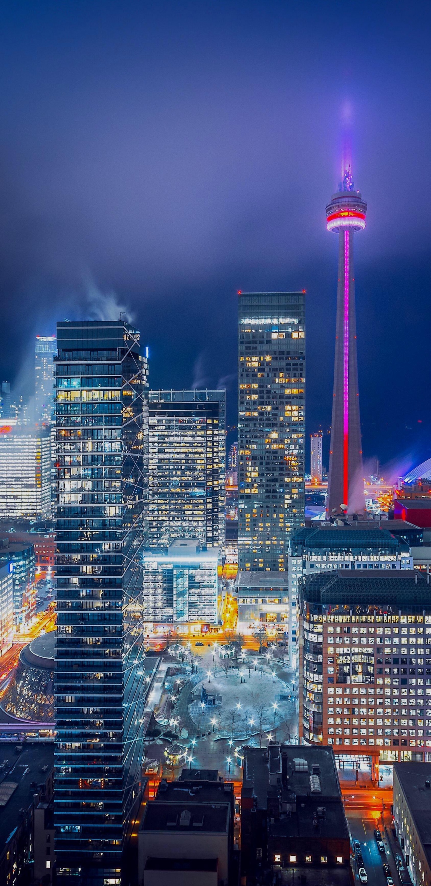 Toronto, Smartphone, IOS, Gratte-ciel, Bâtiment. Wallpaper in 1440x2960 Resolution