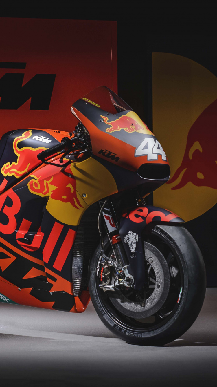 Orange and Black Sports Bike. Wallpaper in 750x1334 Resolution