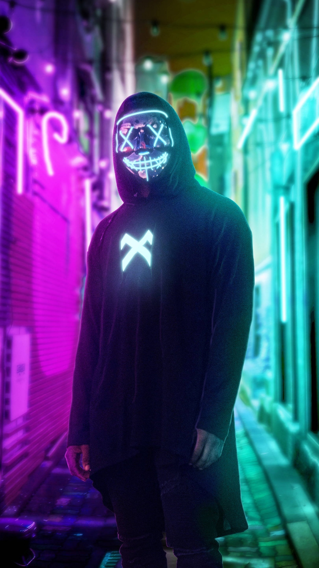 面罩, 万圣节服装, 紫色的, 套, 紫罗兰色 壁纸 1080x1920 允许