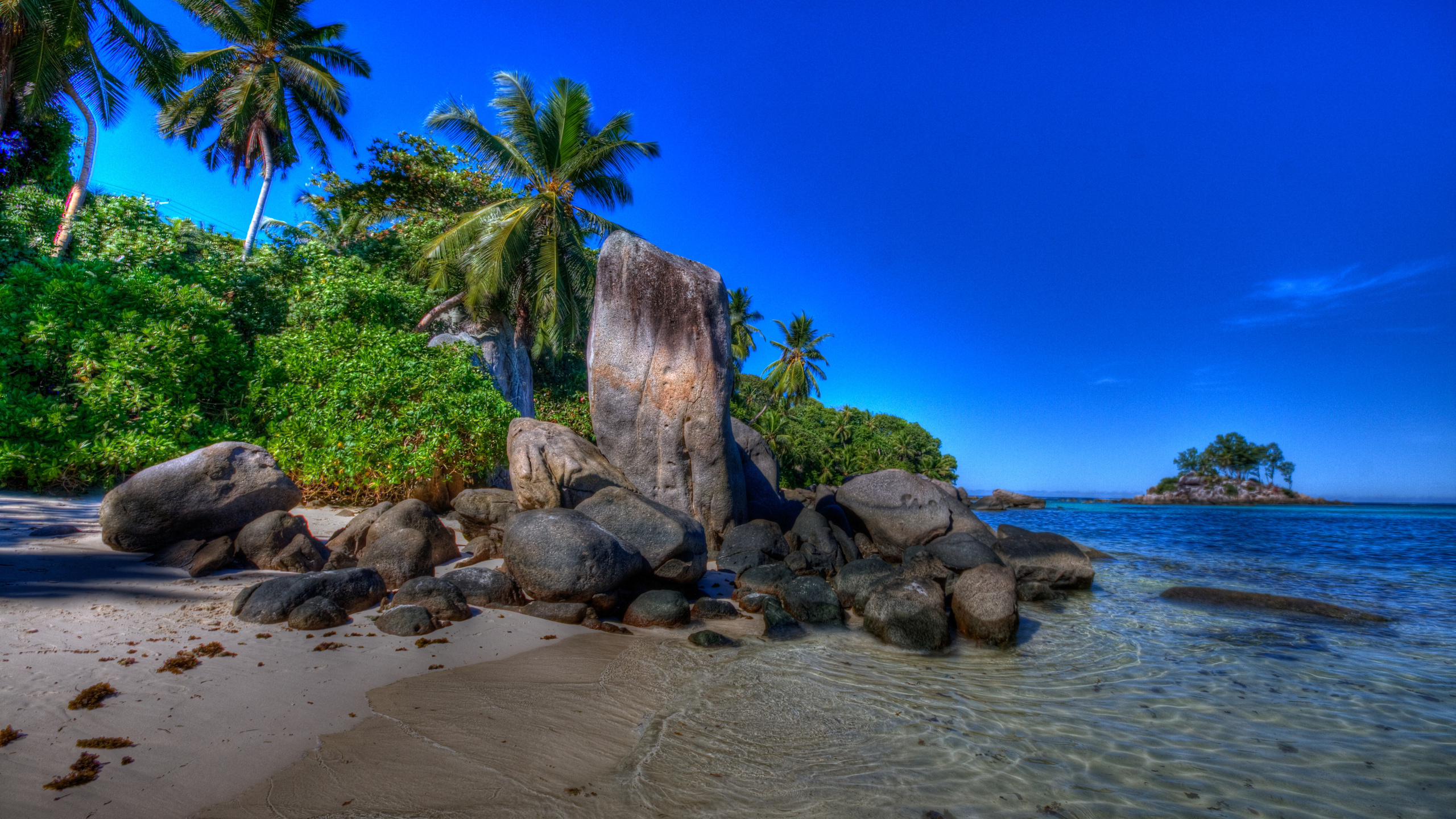 Gray and Brown Rock Formation on Sea Shore During Daytime. Wallpaper in 2560x1440 Resolution