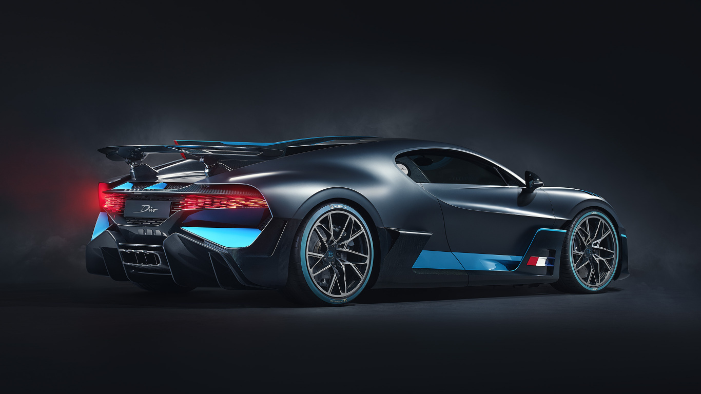 Schwarzer Porsche 911 Auf Schwarzem Hintergrund. Wallpaper in 1366x768 Resolution