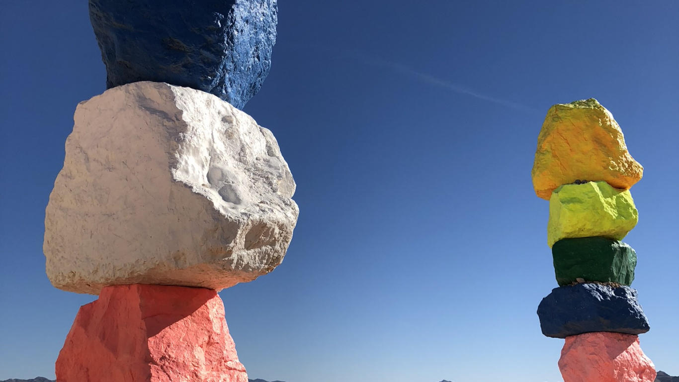 Las Vegas, Usa, Tourism, Rock, Landscape. Wallpaper in 1366x768 Resolution