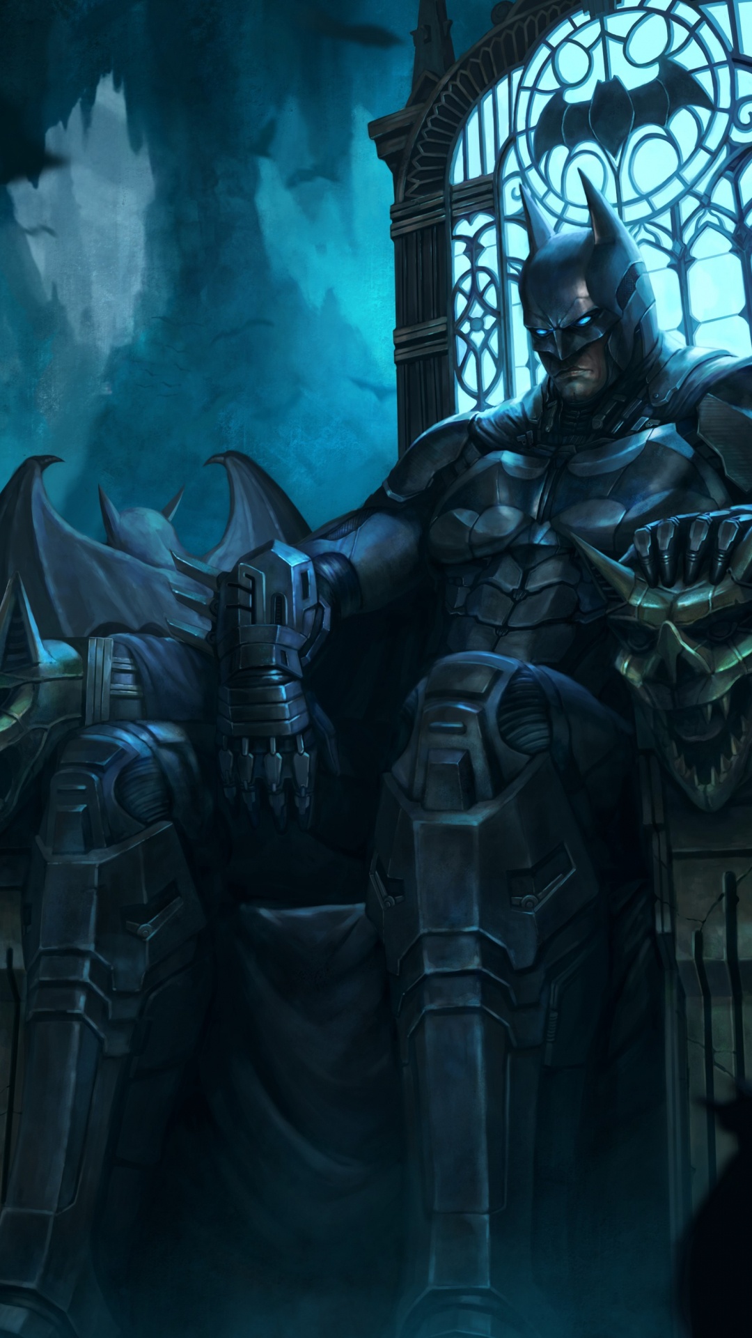 Batman, Joker, Superhero, dc Comics, Azure. Wallpaper in 1080x1920 Resolution