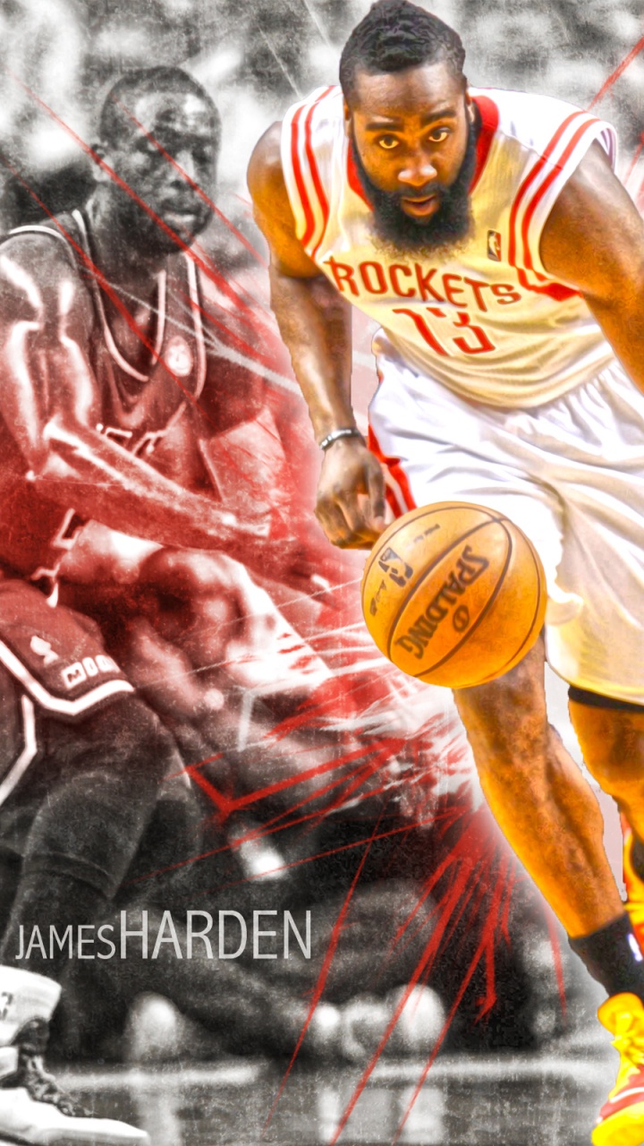 Hombre en Camiseta Roja Sosteniendo Baloncesto. Wallpaper in 720x1280 Resolution