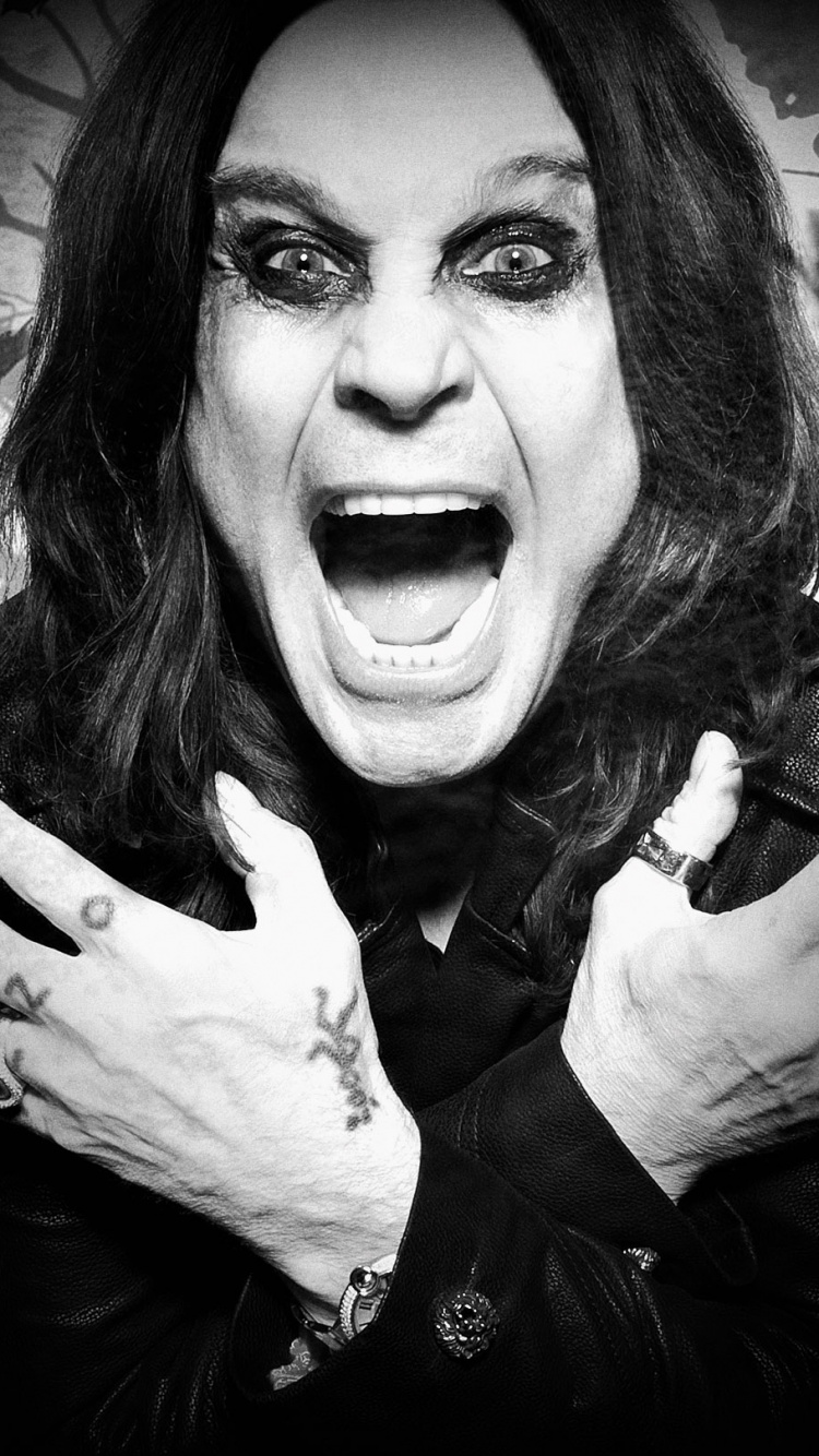 Black Sabbath, Heavy Metal, Rock, Prince of Darkness, Hard Rock. Wallpaper in 750x1334 Resolution