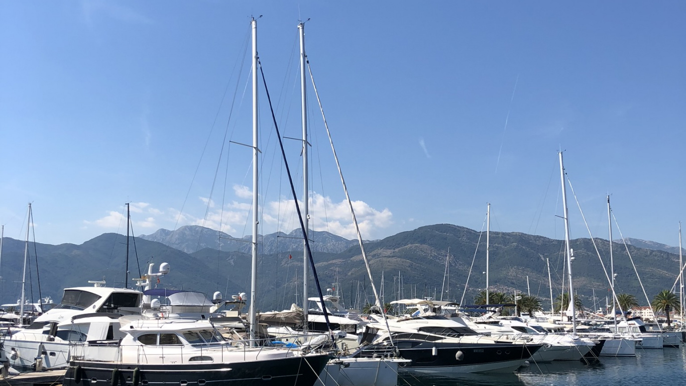 Marina, Sail, Yacht, Mast, Body of Water. Wallpaper in 1366x768 Resolution