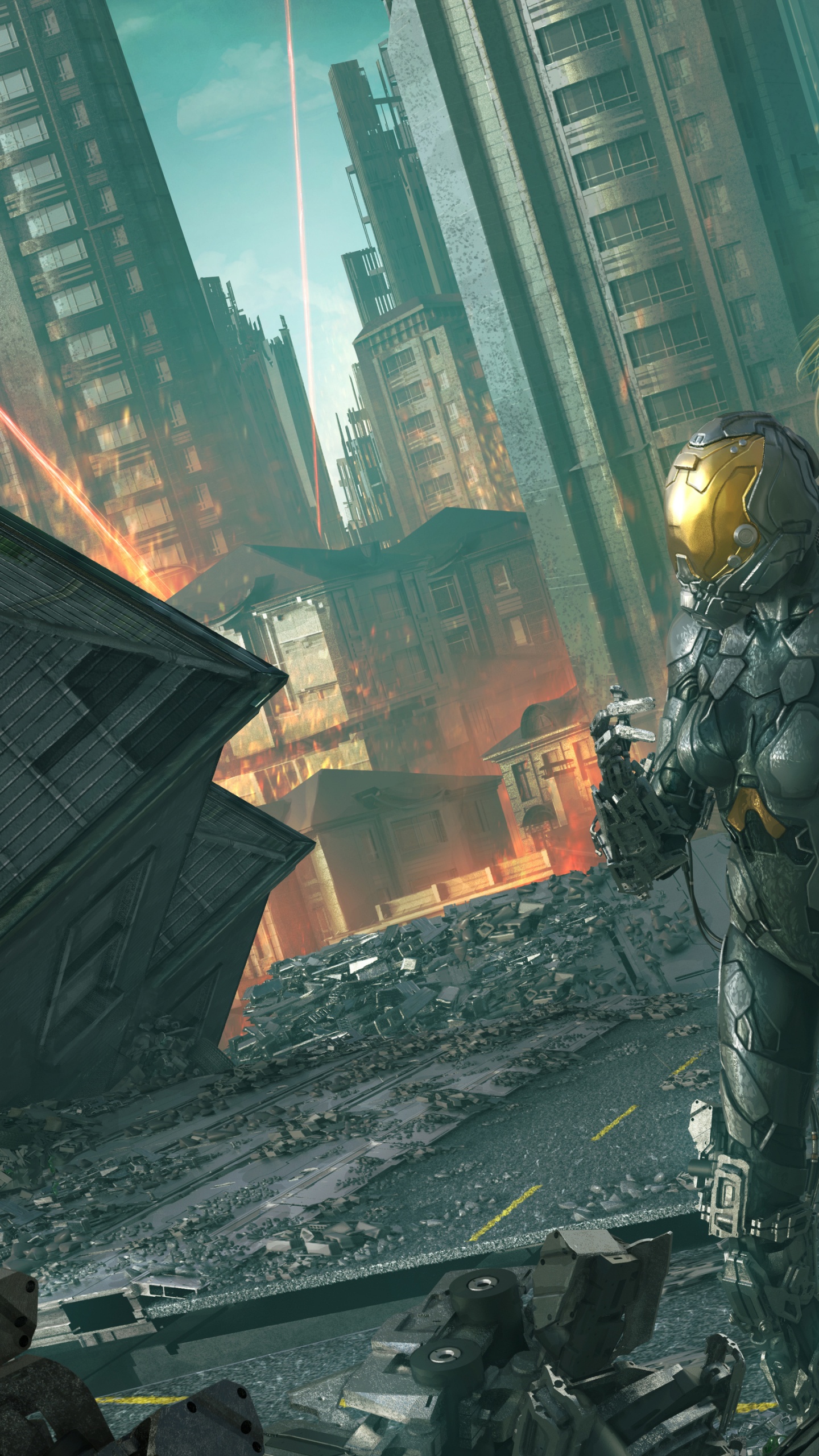 Science Fiction, Cyborg, Cyborg She, Animation, Action Adventure Game. Wallpaper in 1440x2560 Resolution