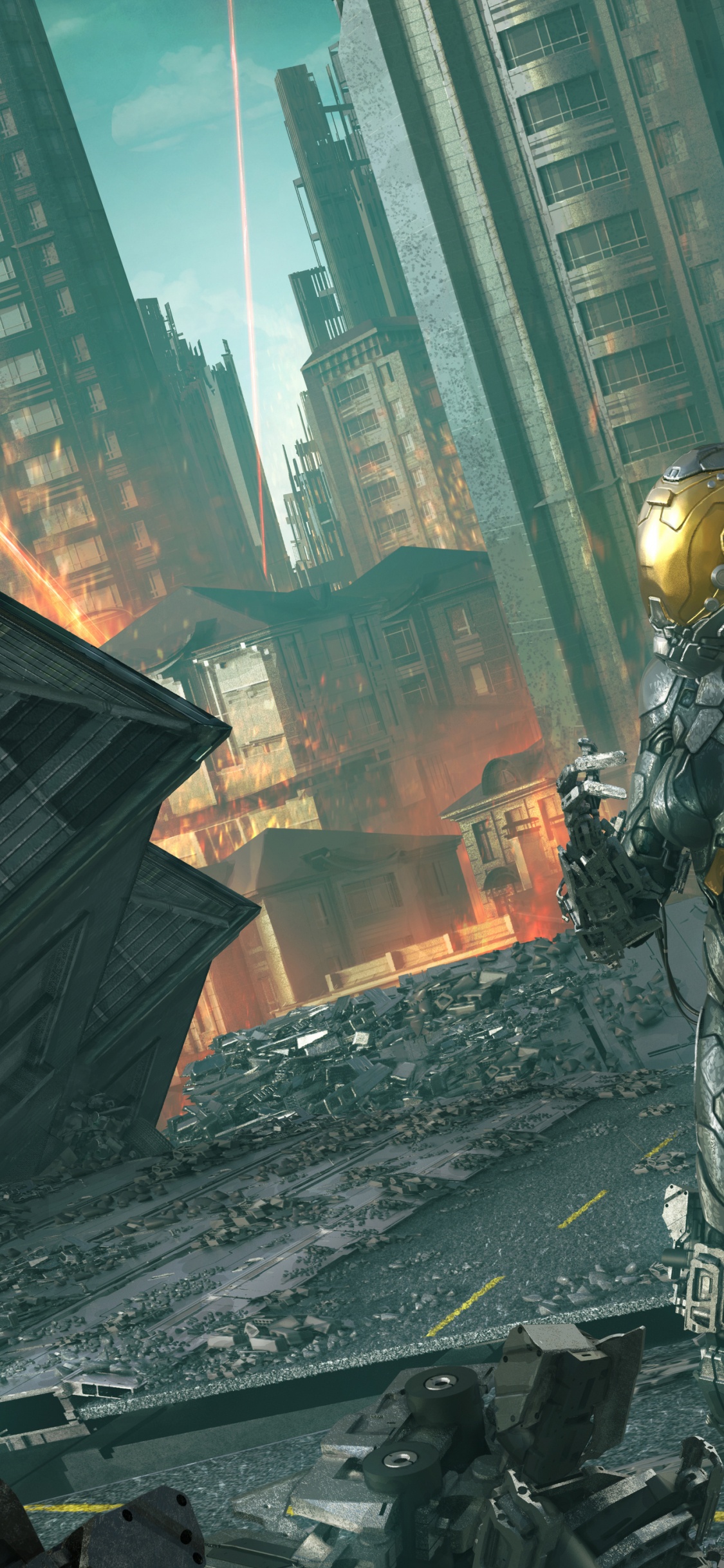 Science-fiction, Cyborg, Cyborg Sie, Animation, Action-Abenteuer-Spiel. Wallpaper in 1125x2436 Resolution