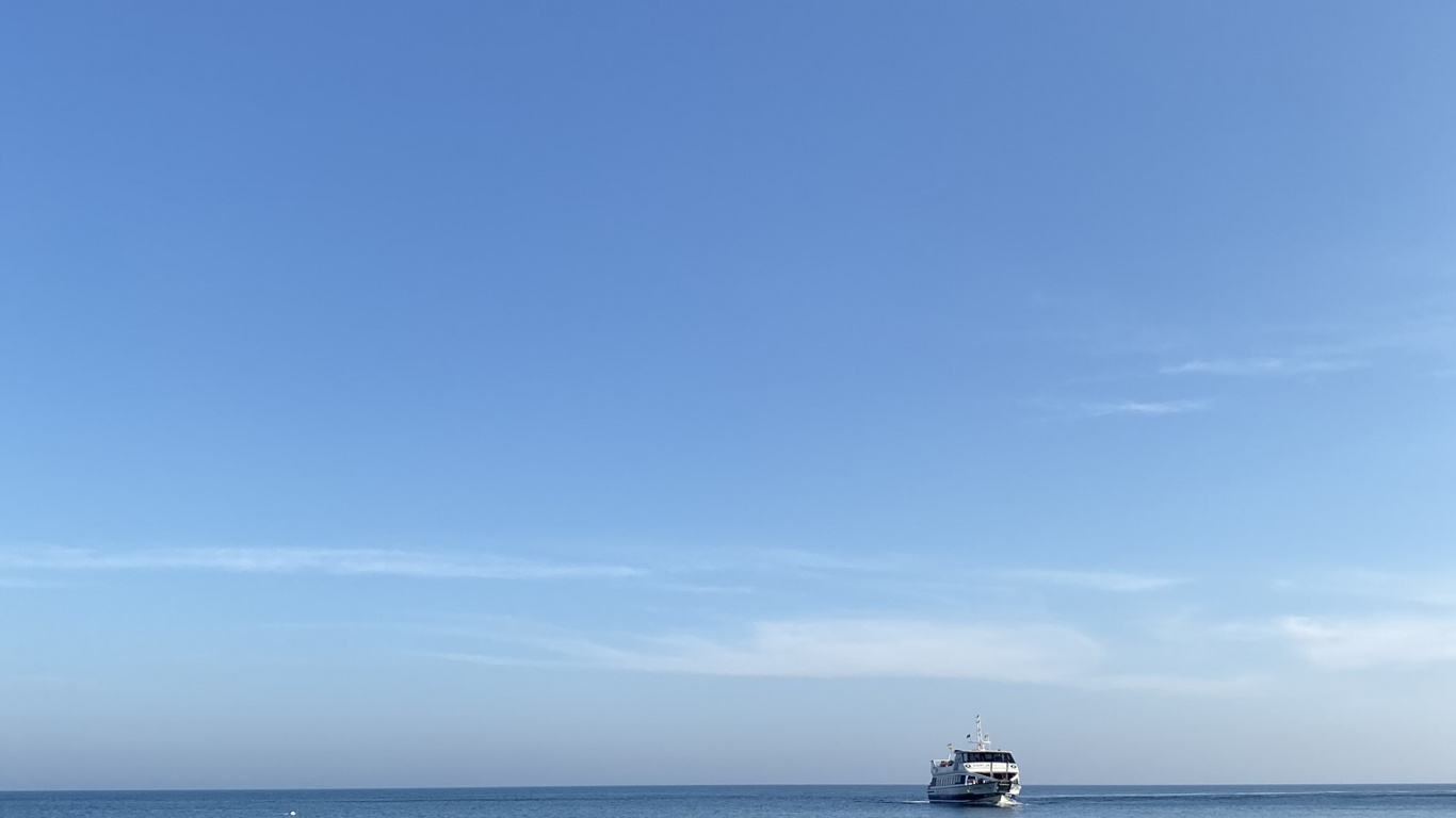 Meer, Tageszeit, Flüssigkeit, Wasserfahrzeug, Horizont. Wallpaper in 1366x768 Resolution