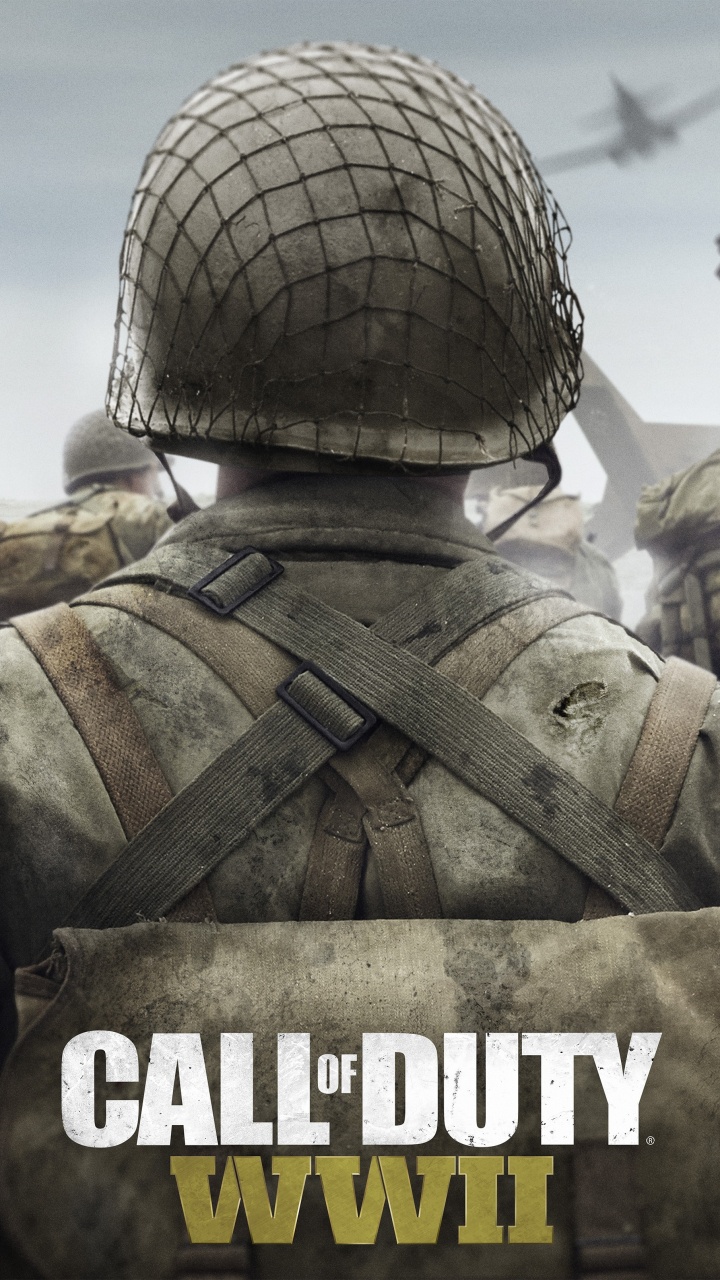 Call of Duty 2 ª Guerra Mundial, Call of Duty de la Segunda Guerra Mundial, Activision, Sledgehammer Games, Soldado. Wallpaper in 720x1280 Resolution