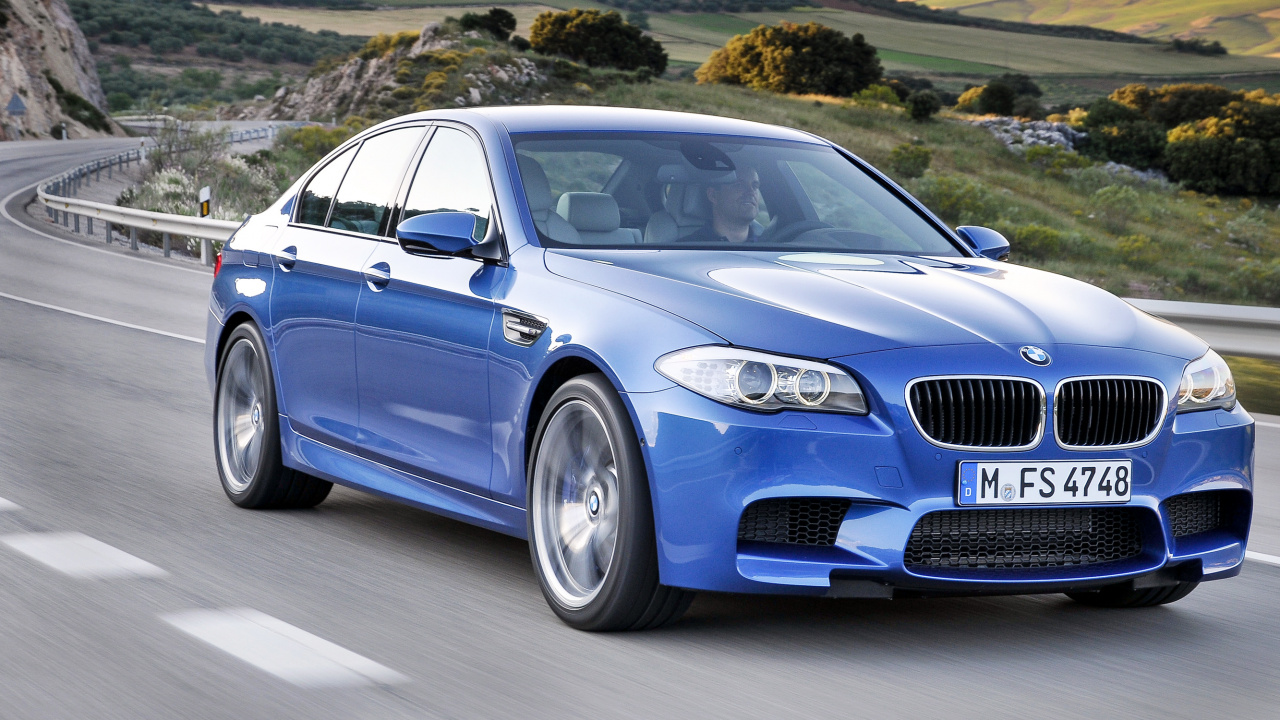 Blue Bmw m 3 Coupe on Road During Daytime. Wallpaper in 1280x720 Resolution