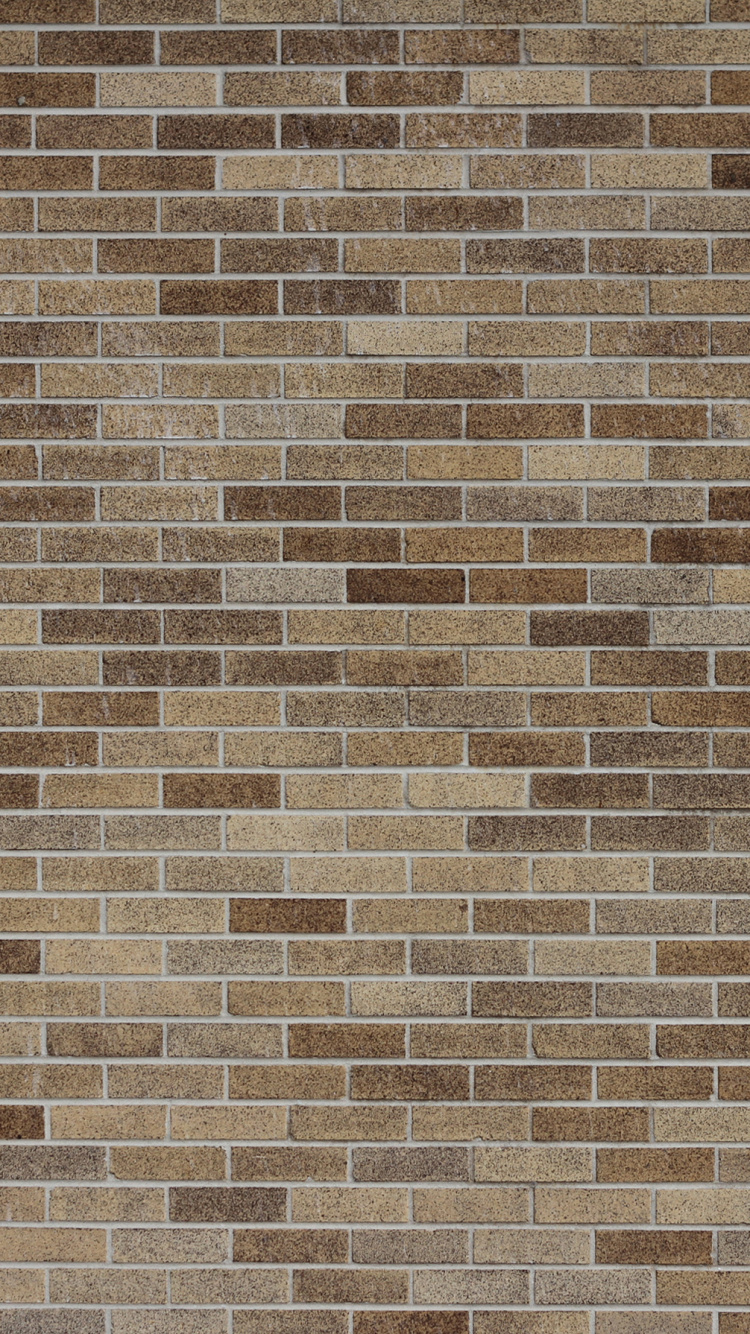 Mur de Briques Brunes et Noires. Wallpaper in 750x1334 Resolution