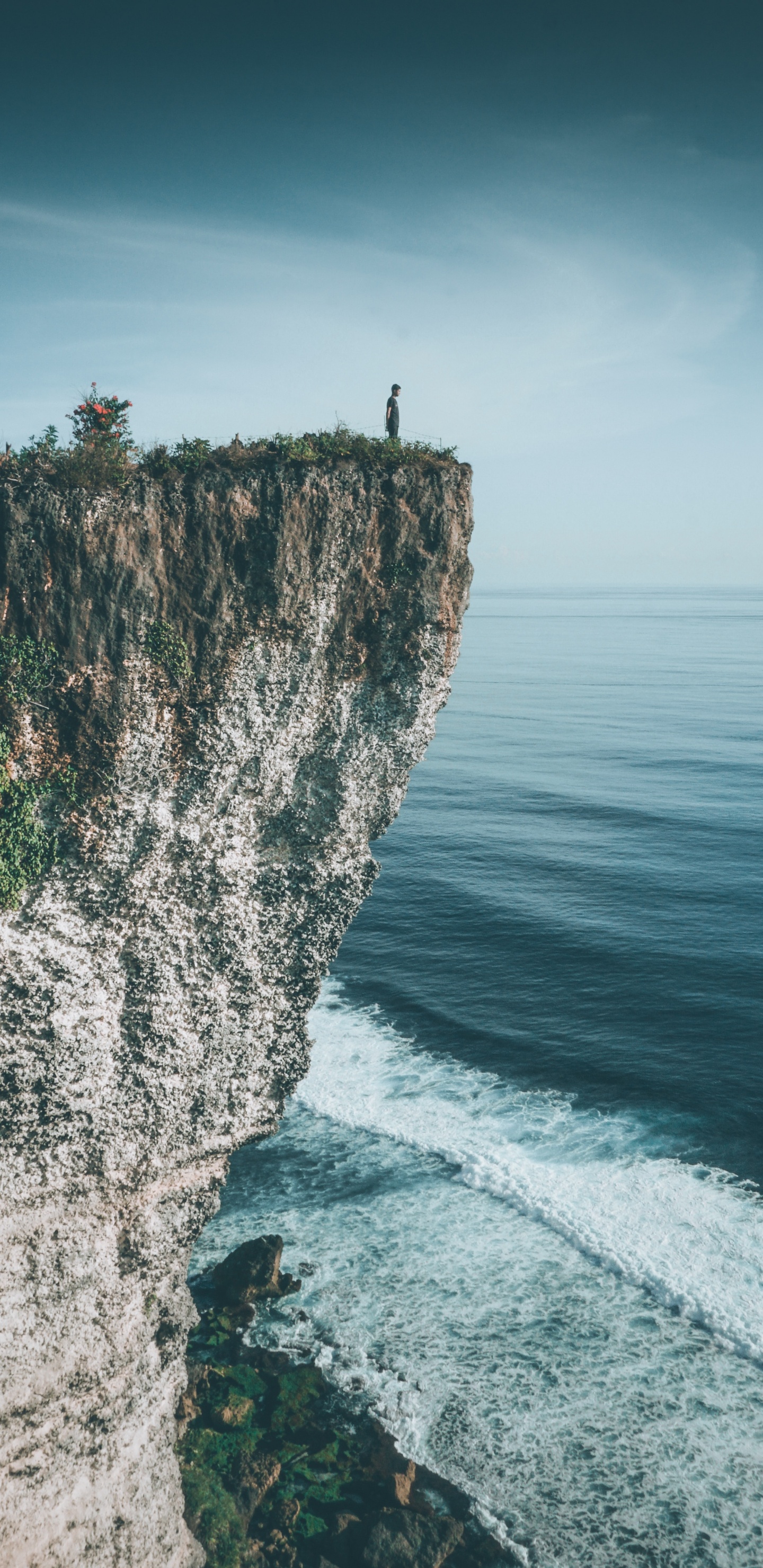 L'homme, Falaise, Terrain, Zones Côtières et Océaniques de Reliefs, Promontoire. Wallpaper in 1440x2960 Resolution