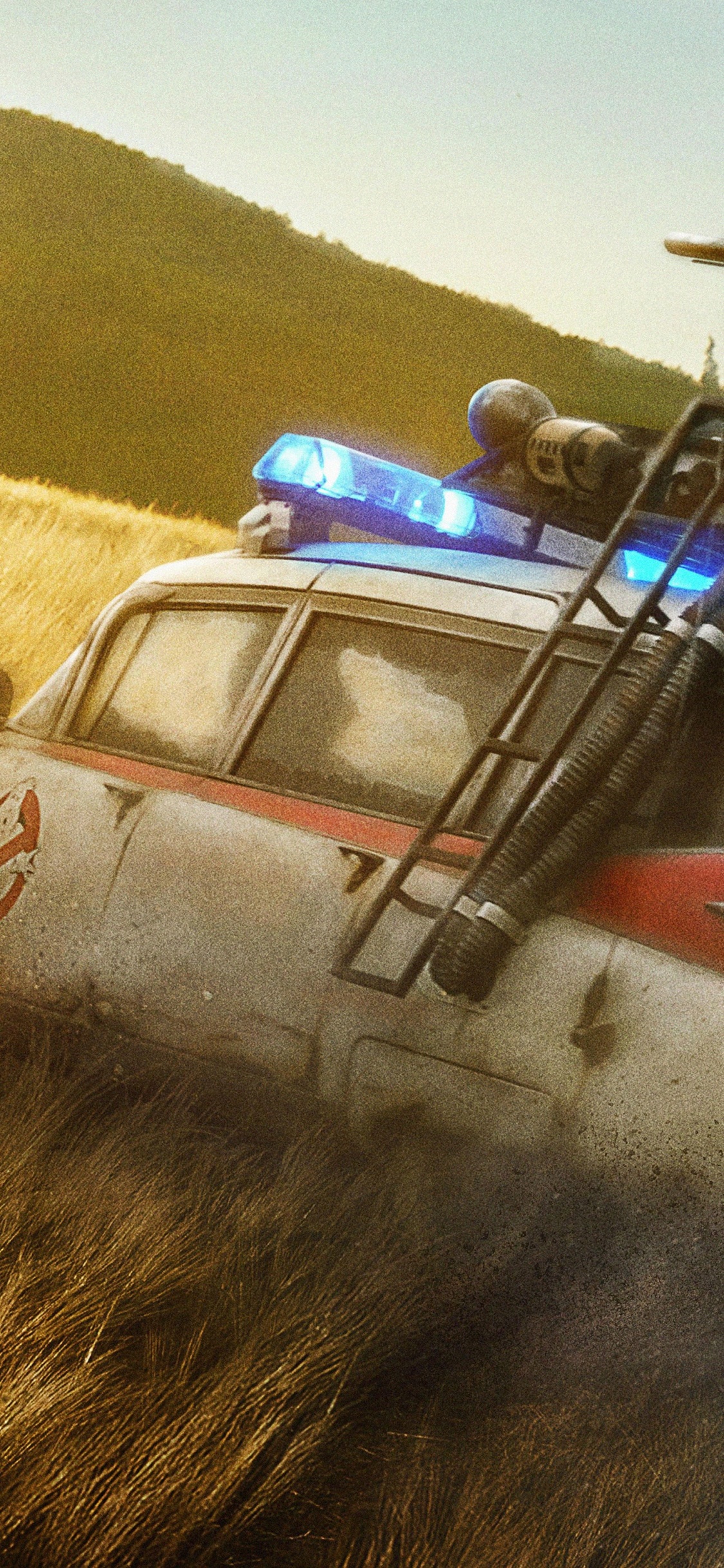 Ghostbusters Afterlife, Columbia Pictures, Action, Helicopter Rotor, Automotive Lighting. Wallpaper in 1125x2436 Resolution