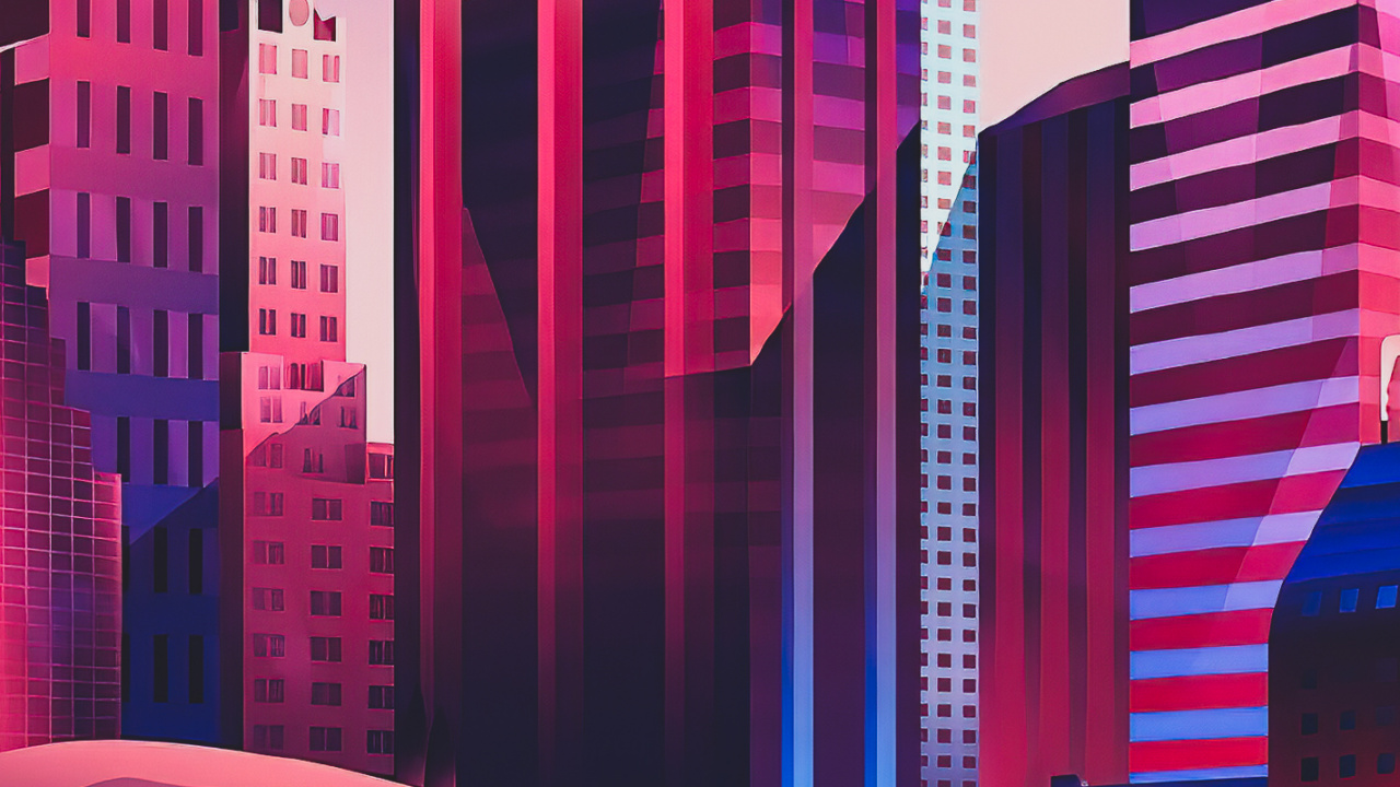 Metropole, Illustration, Behance, Illustrator, Architektur. Wallpaper in 1280x720 Resolution