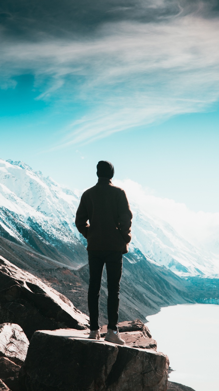 Blue, Mountain Range, Glacial Landform, Landform, Sea. Wallpaper in 720x1280 Resolution