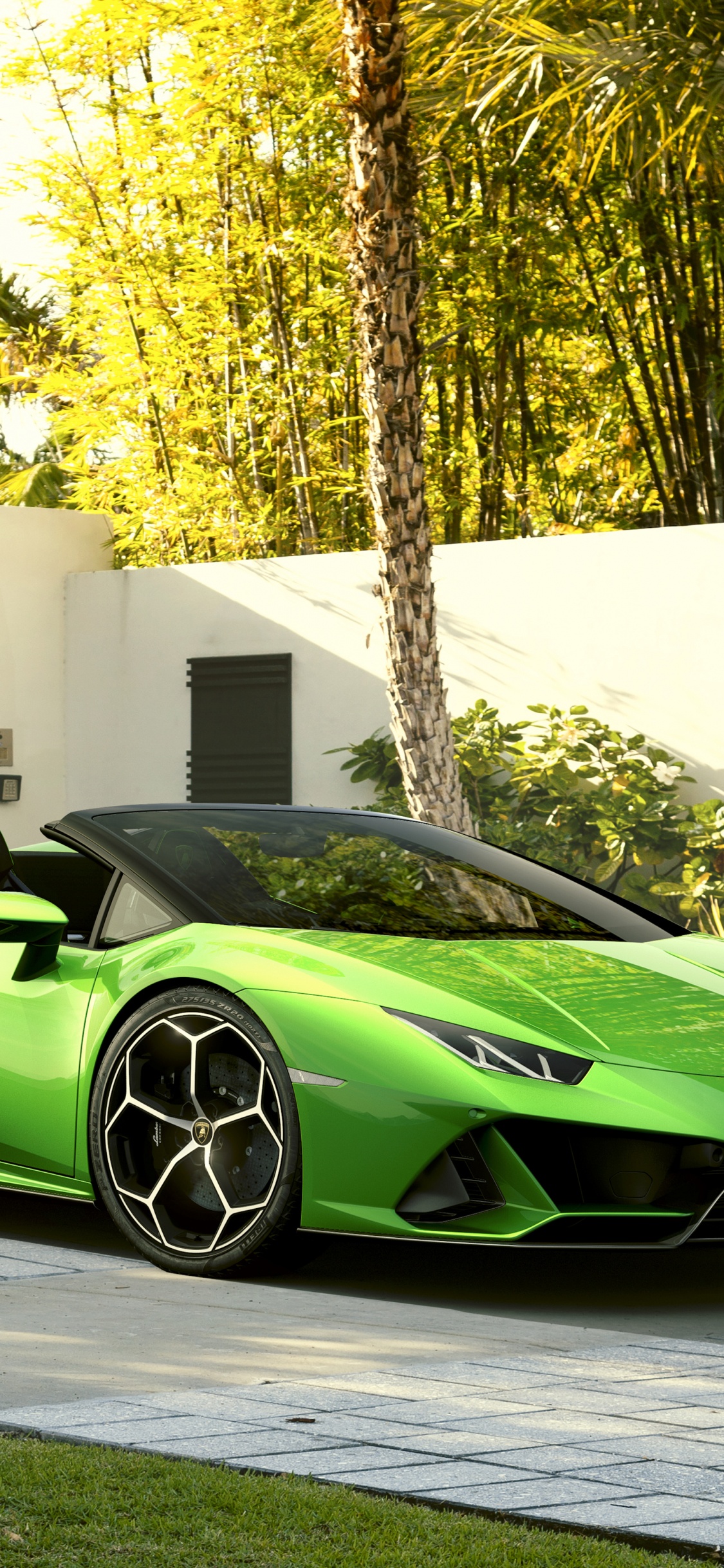 2020年前兰博基尼飓风EVO, 兰博基尼, 日内瓦车展, 超级跑车, 绿色的 壁纸 1125x2436 允许