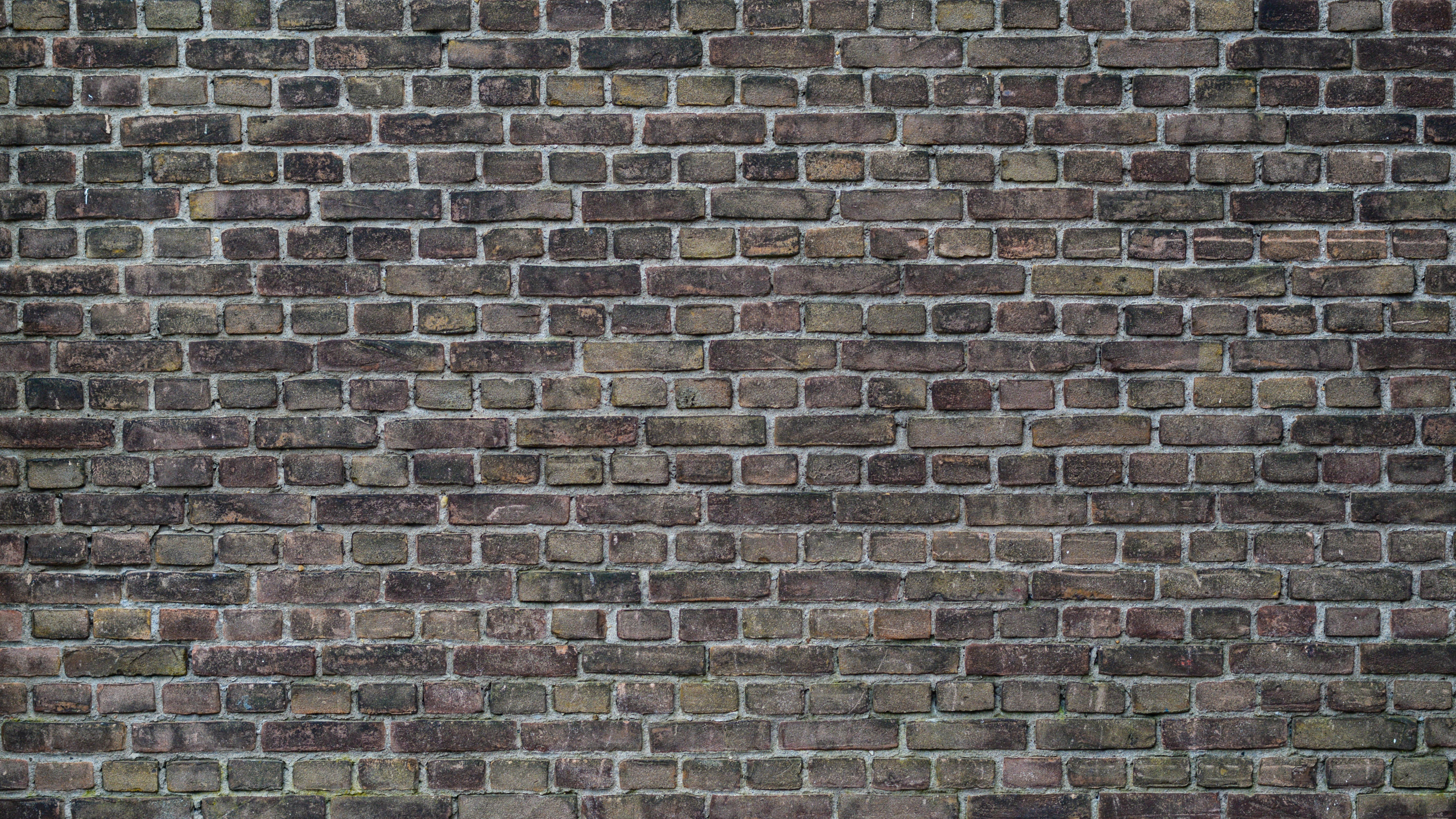 Mur de Briques Brunes et Noires. Wallpaper in 3840x2160 Resolution