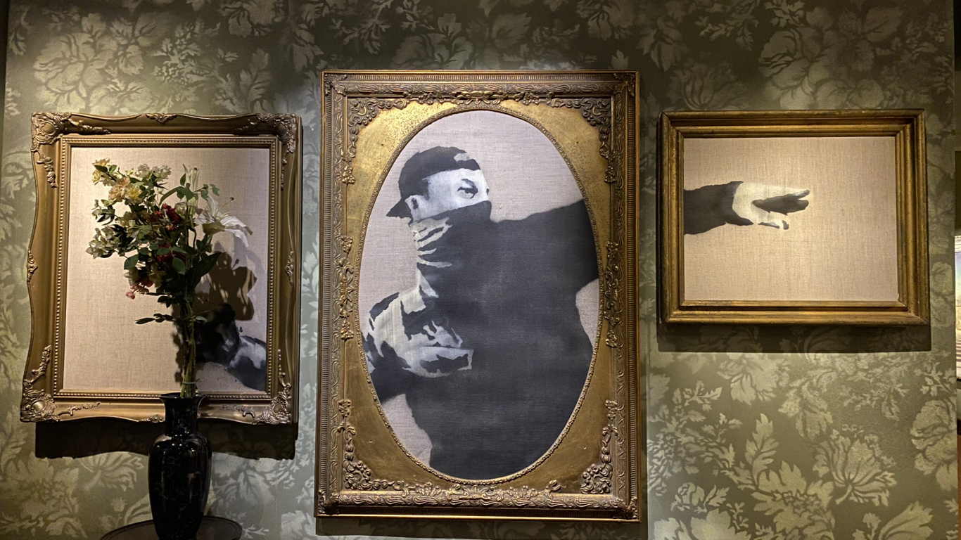 Mur, L'hôtel Clos, Palestine, Graffiti, Art. Wallpaper in 1366x768 Resolution