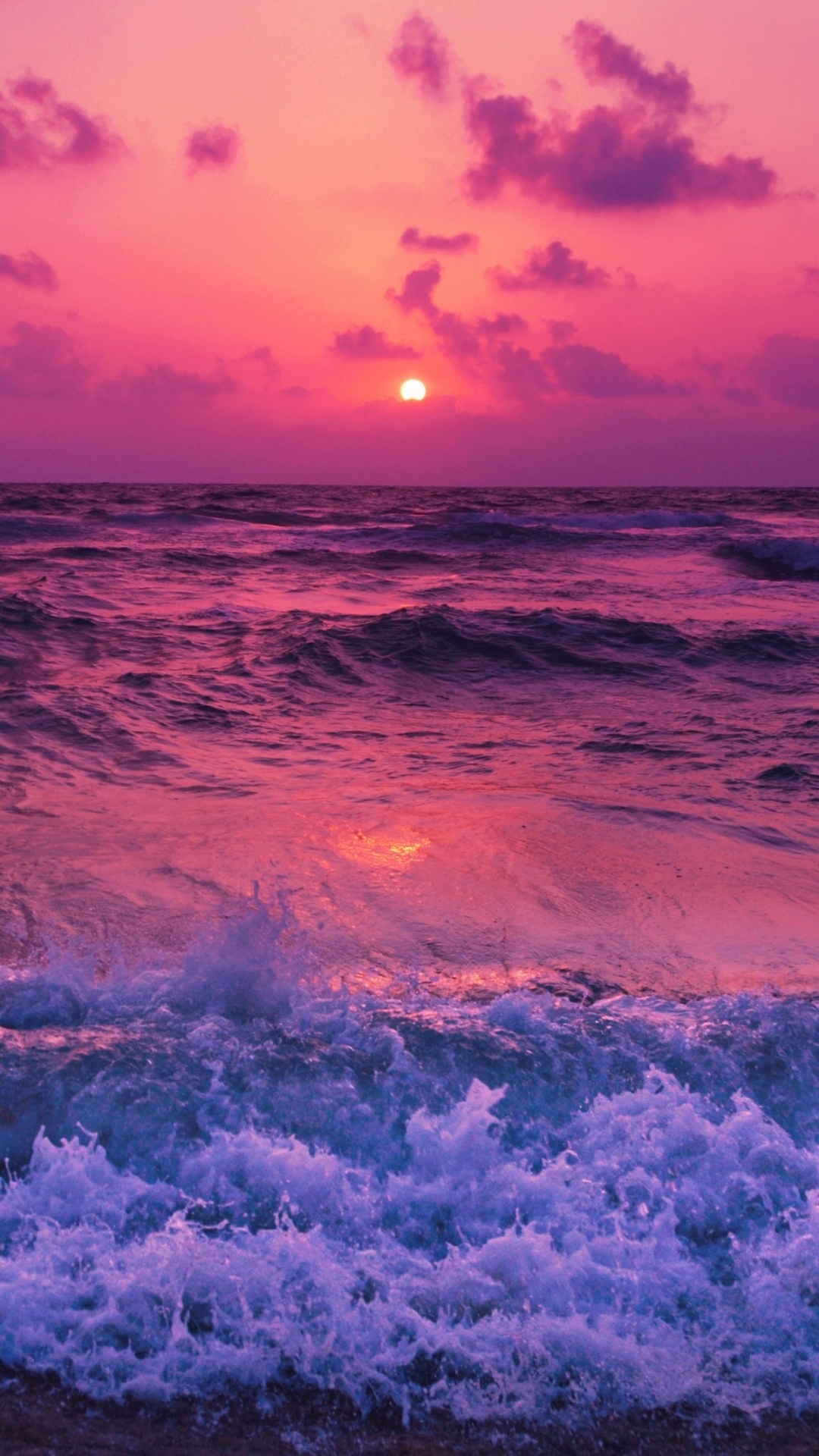 日落, 大海, 海洋, 气氛, 水资源 壁纸 1080x1920 允许