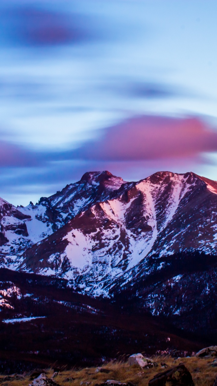 Brown and White Mountains Under Cloudy Sky During Daytime. Wallpaper in 720x1280 Resolution