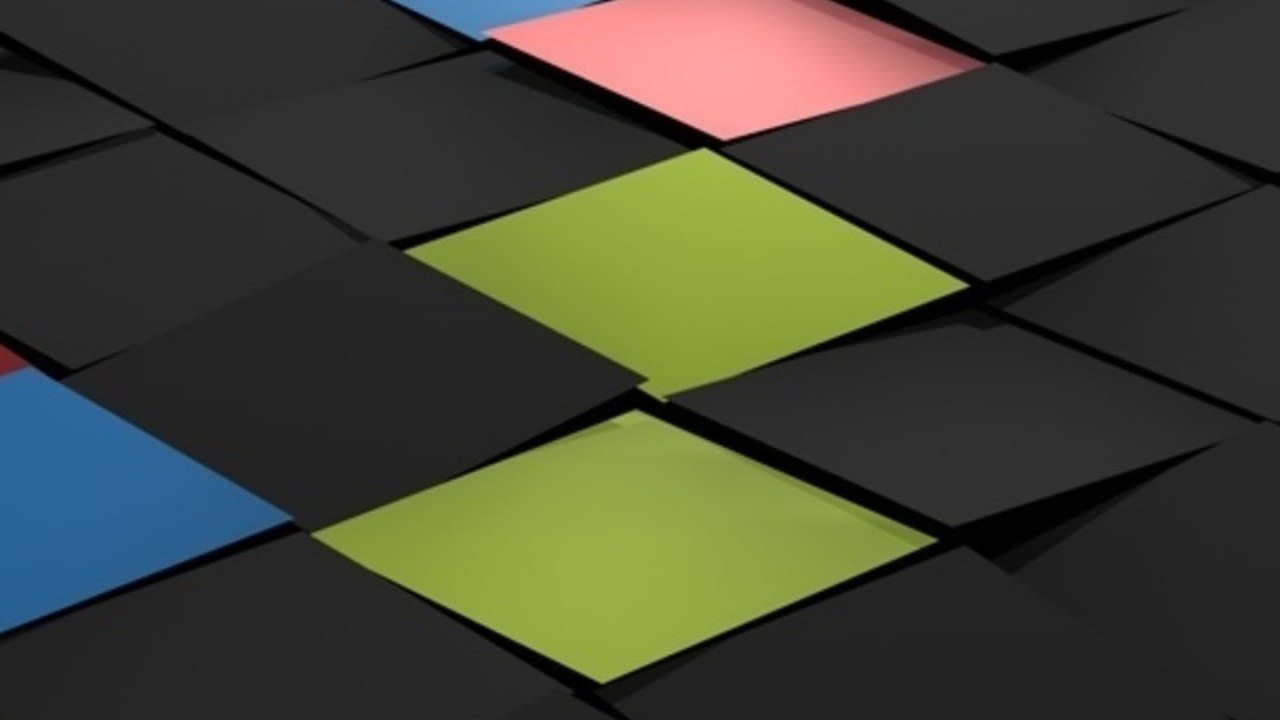 Rotes Grünes Und Schwarzes Quadratmuster. Wallpaper in 1280x720 Resolution