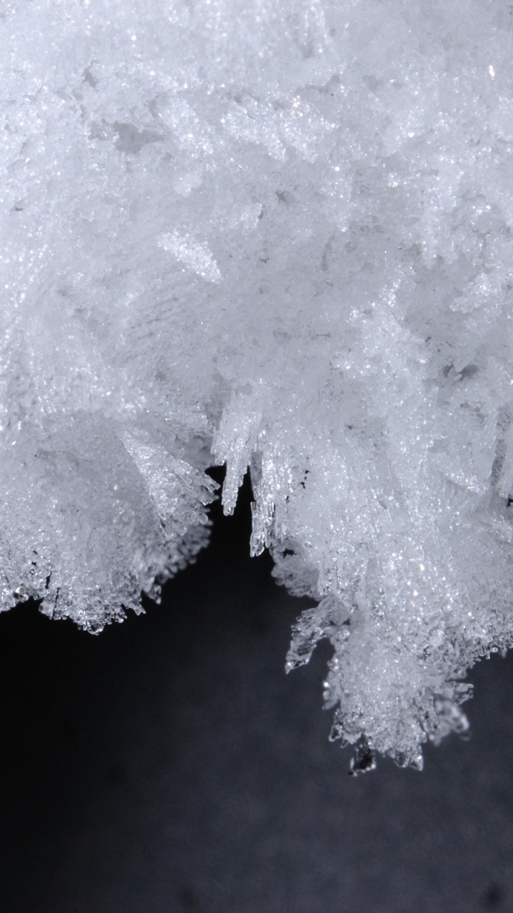 白色, 冻结, 雪花, 黑色和白色的, 形状 壁纸 720x1280 允许