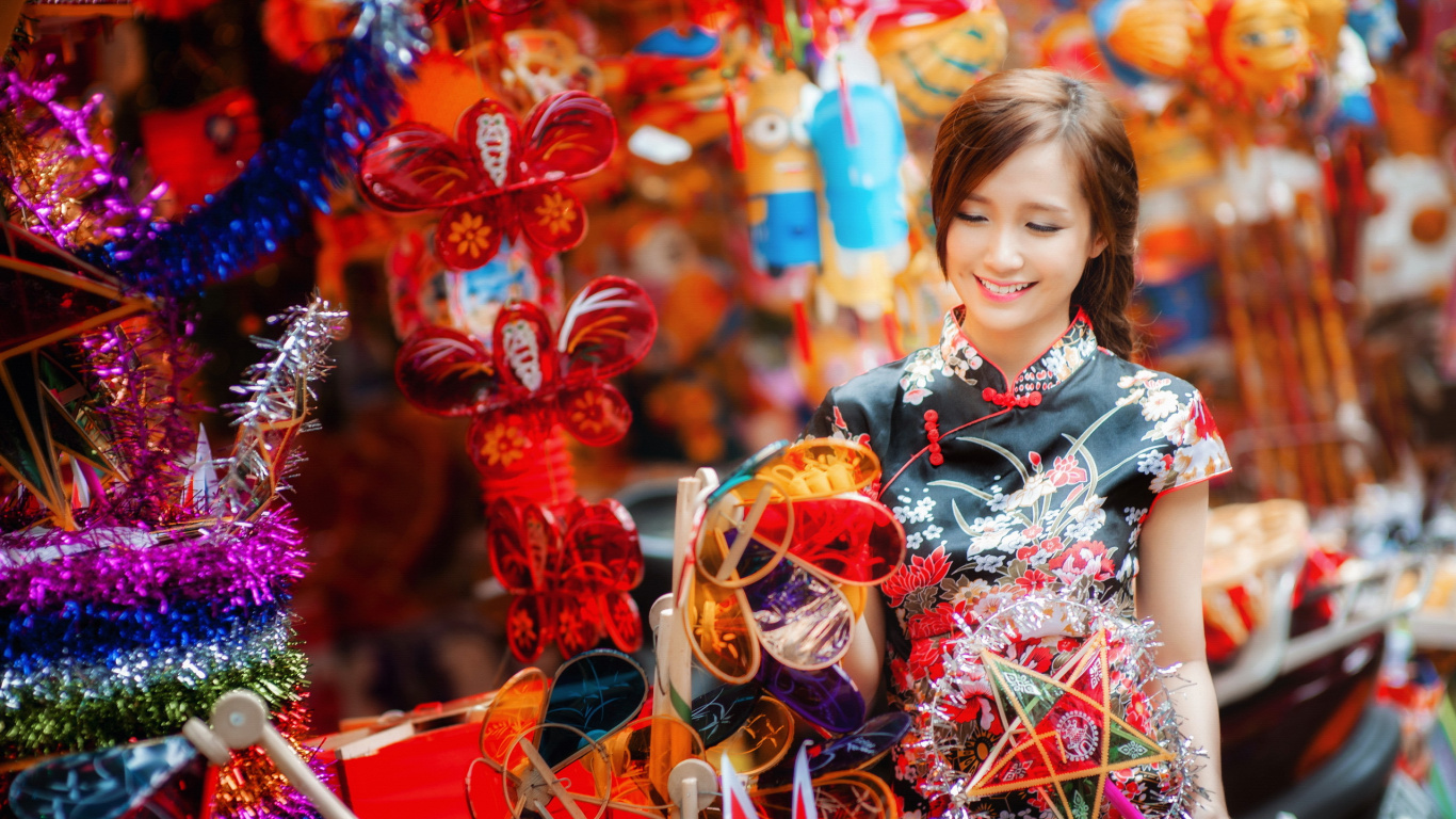 Mid-Autumn Festival, Festival, Tradition, Veranstaltung, Weihnachtsdekoration. Wallpaper in 1366x768 Resolution