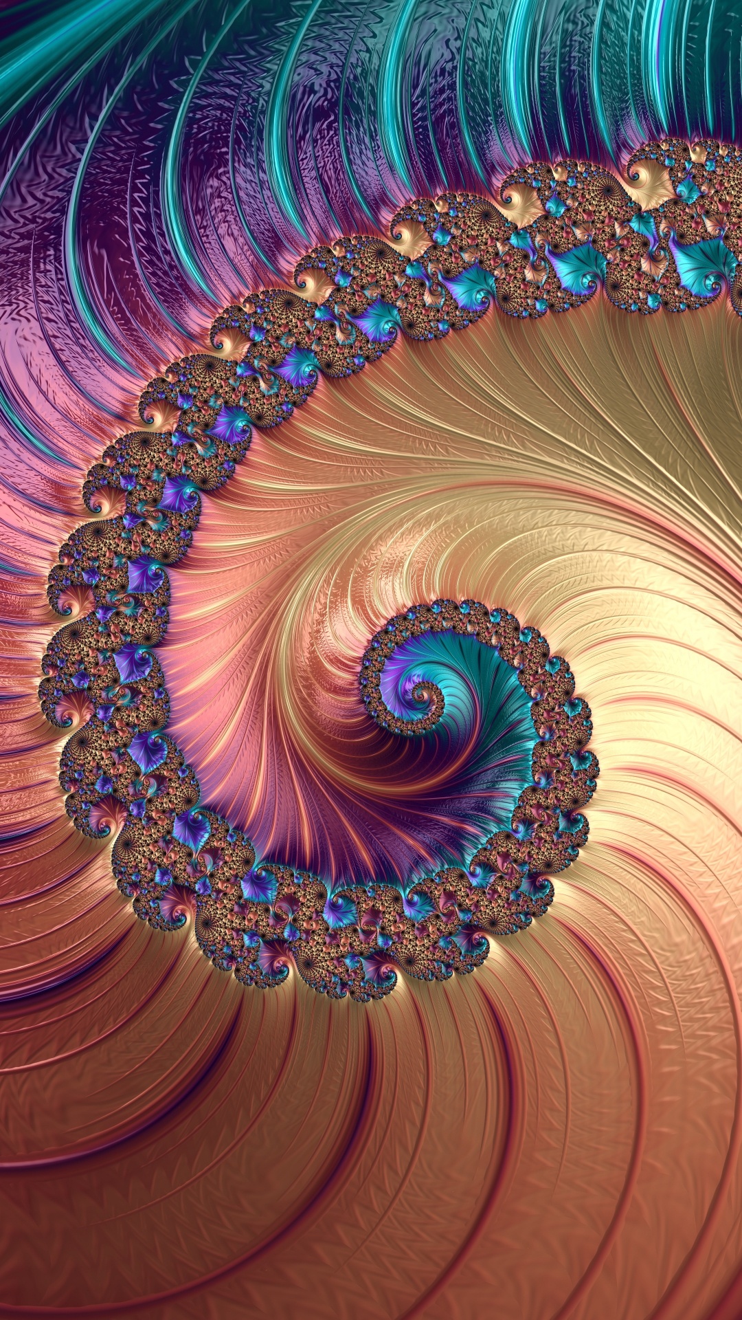 Art Fractal, Art, L'art Numérique, Fractales, Azure. Wallpaper in 1080x1920 Resolution