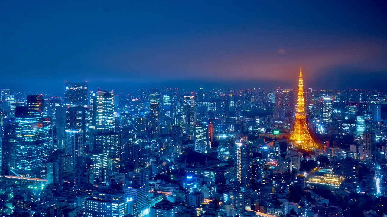 东京, 城市景观, 城市, 大都会, 里程碑 壁纸 1280x720 允许