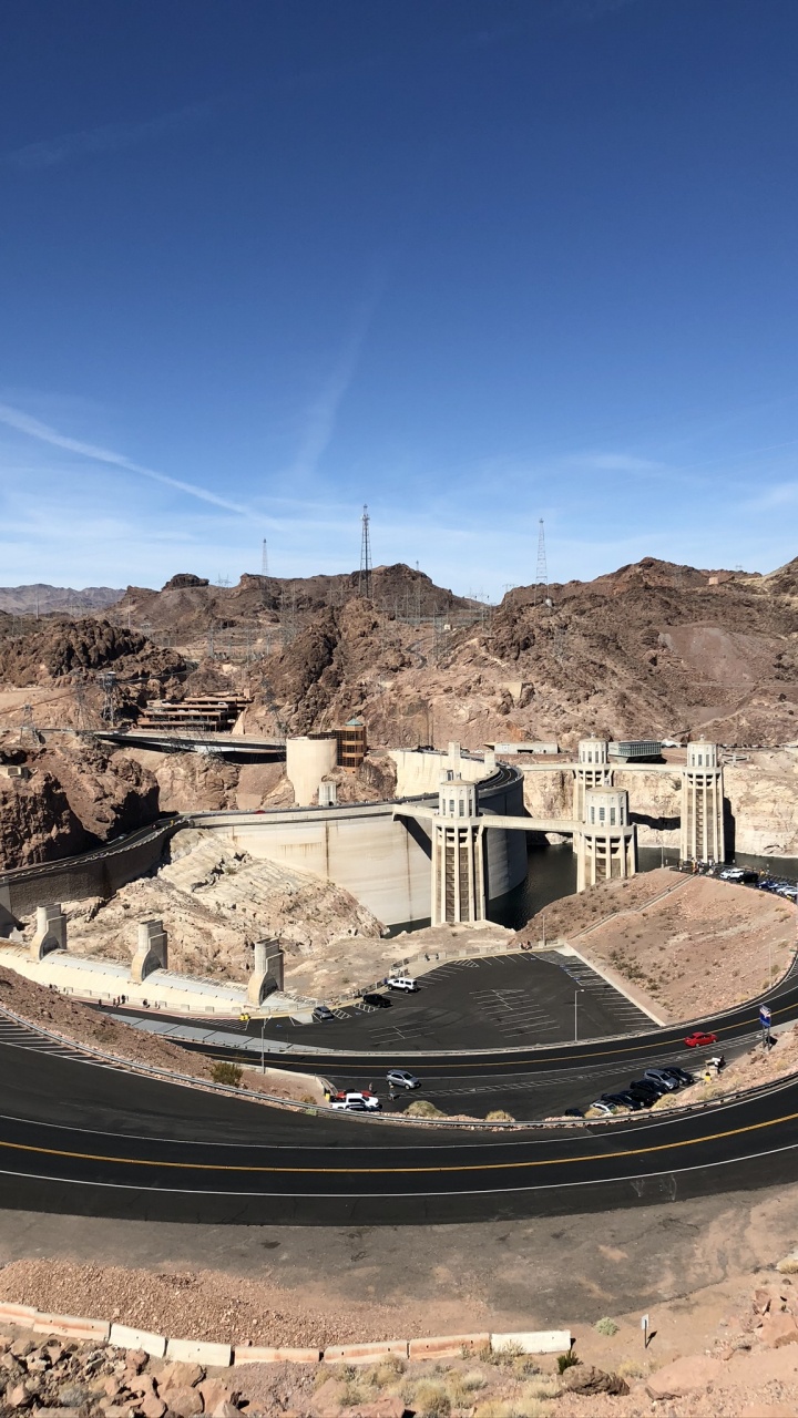Las Vegas, Unis, Barrage Hoover, Béton, Piste. Wallpaper in 720x1280 Resolution