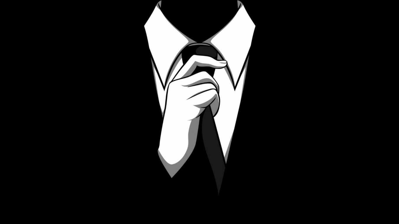 Hombre Con Chaqueta de Traje Negro. Wallpaper in 1366x768 Resolution